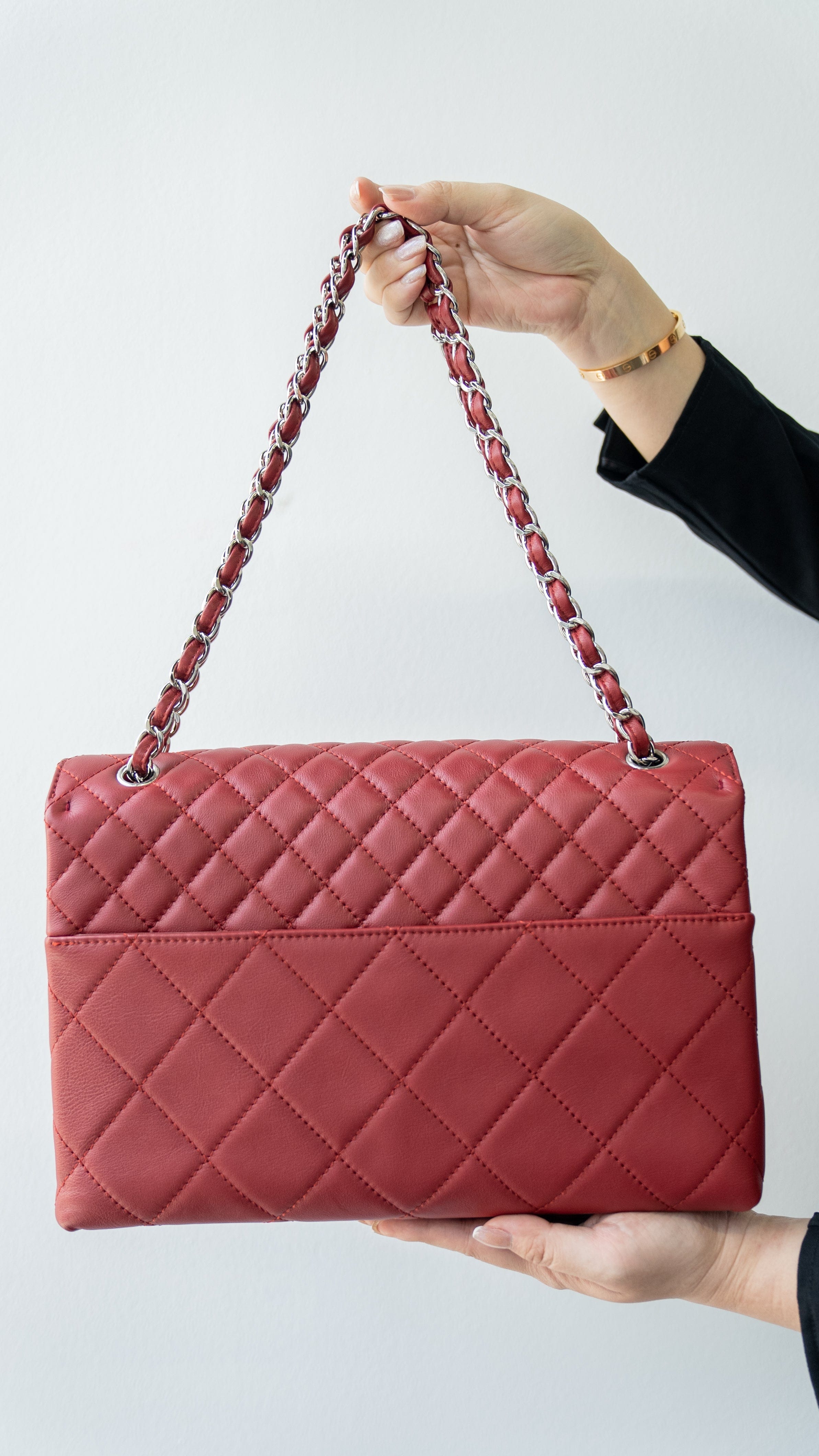 Chanel Chanel Burgundy Flap Bag RJL1816