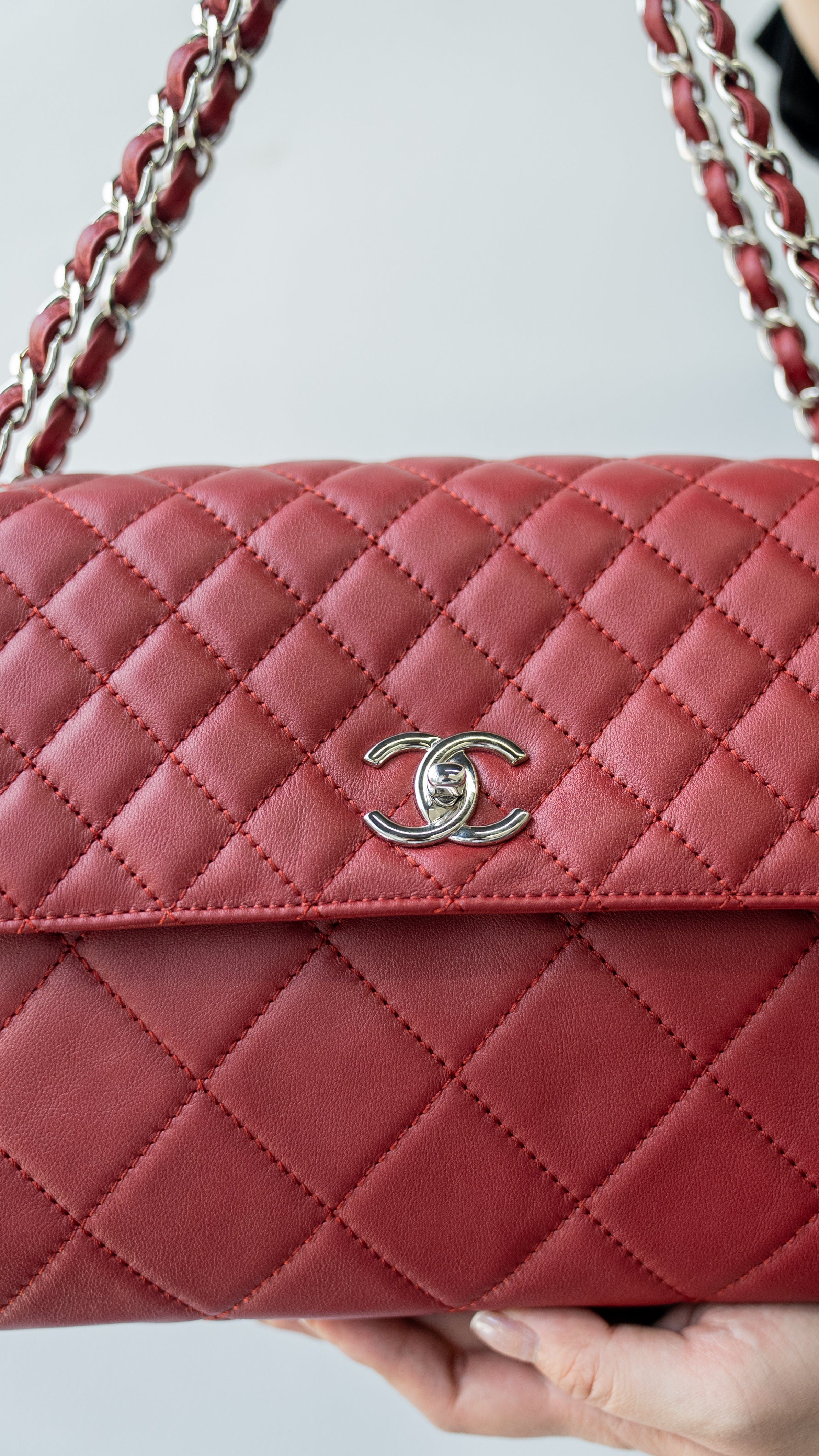 Chanel Chanel Burgundy Flap Bag RJL1816