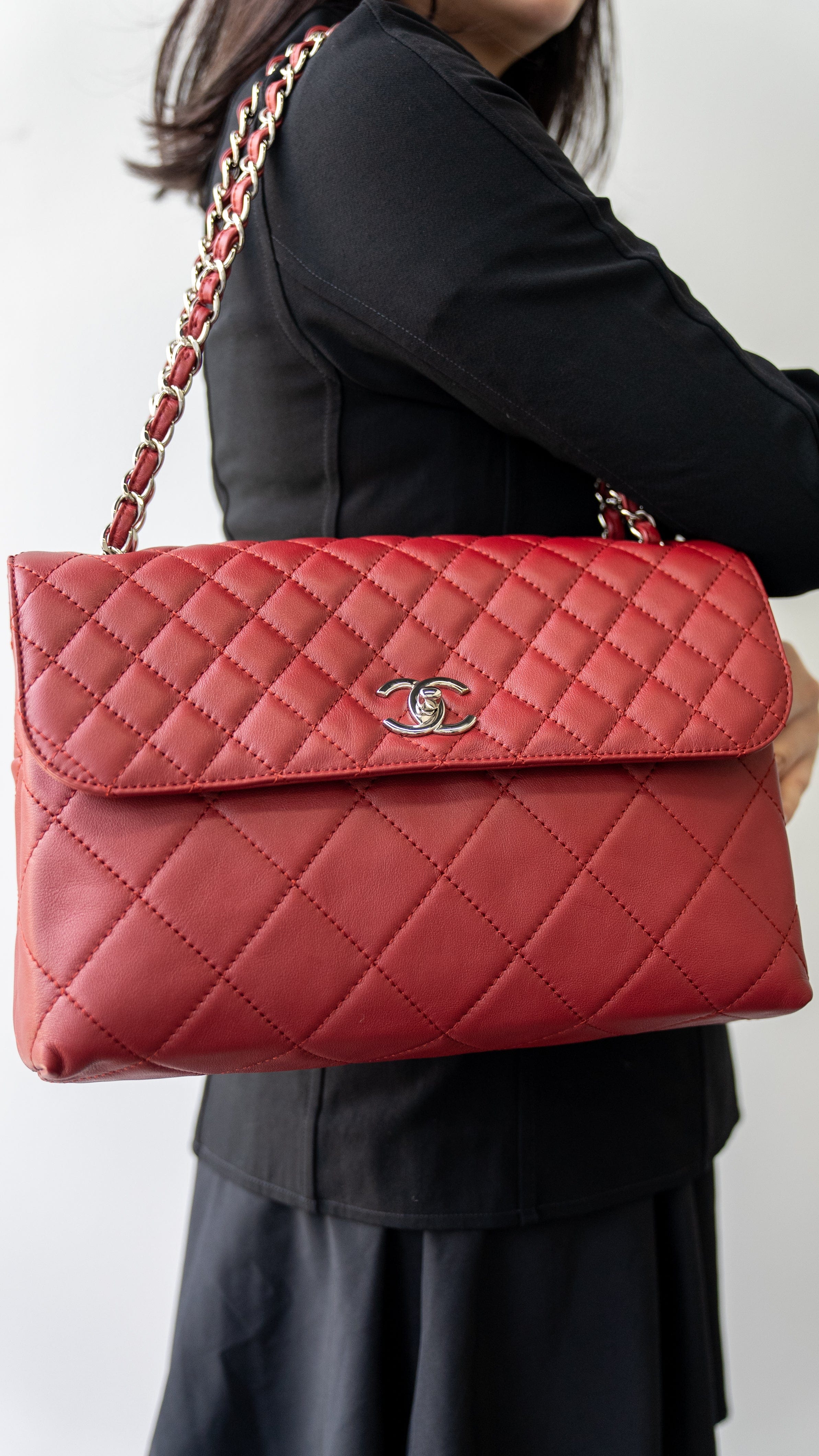 Chanel Chanel Burgundy Flap Bag RJL1816