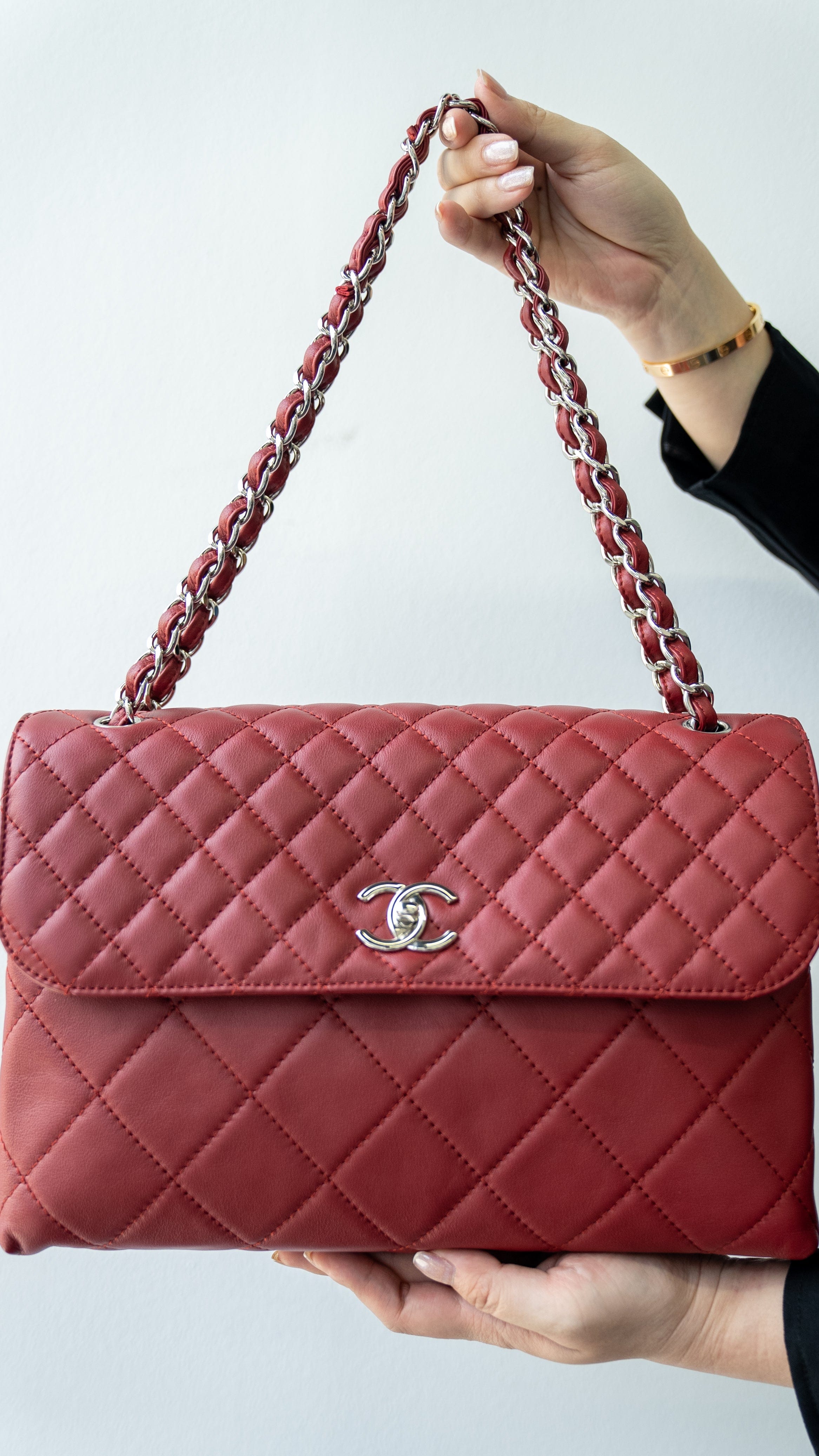 Chanel Chanel Burgundy Flap Bag RJL1816