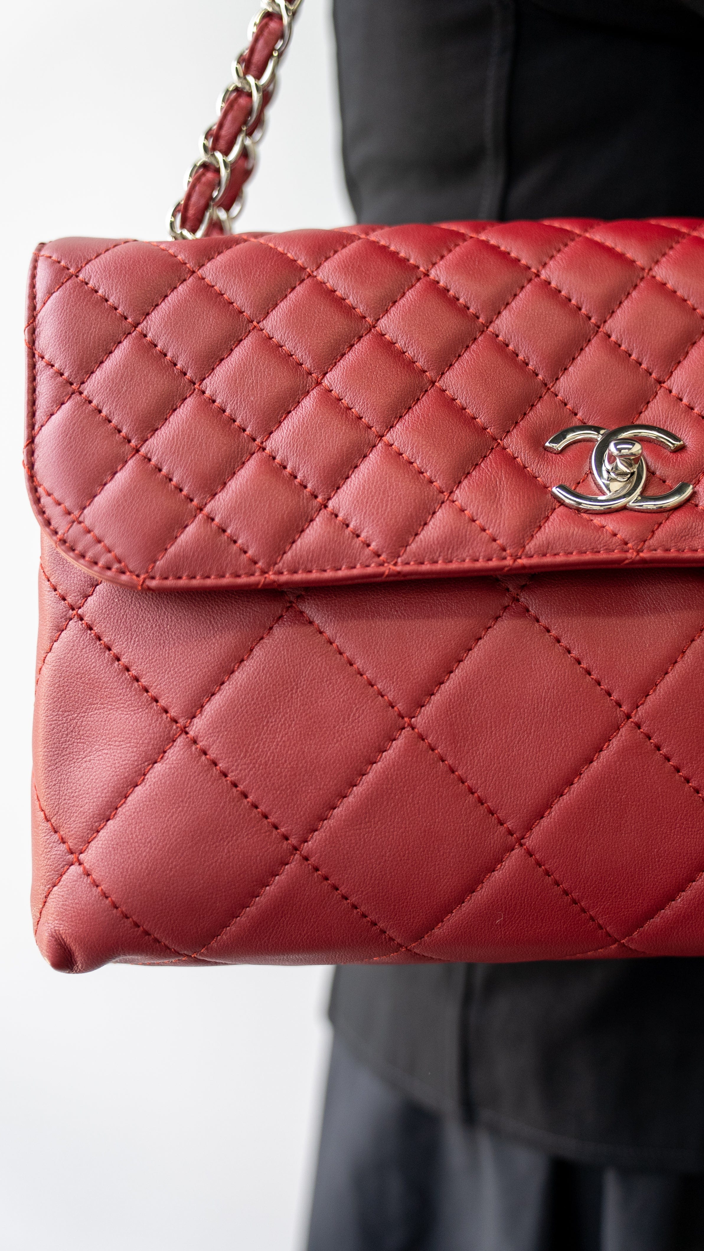 Chanel Chanel Burgundy Flap Bag RJL1816