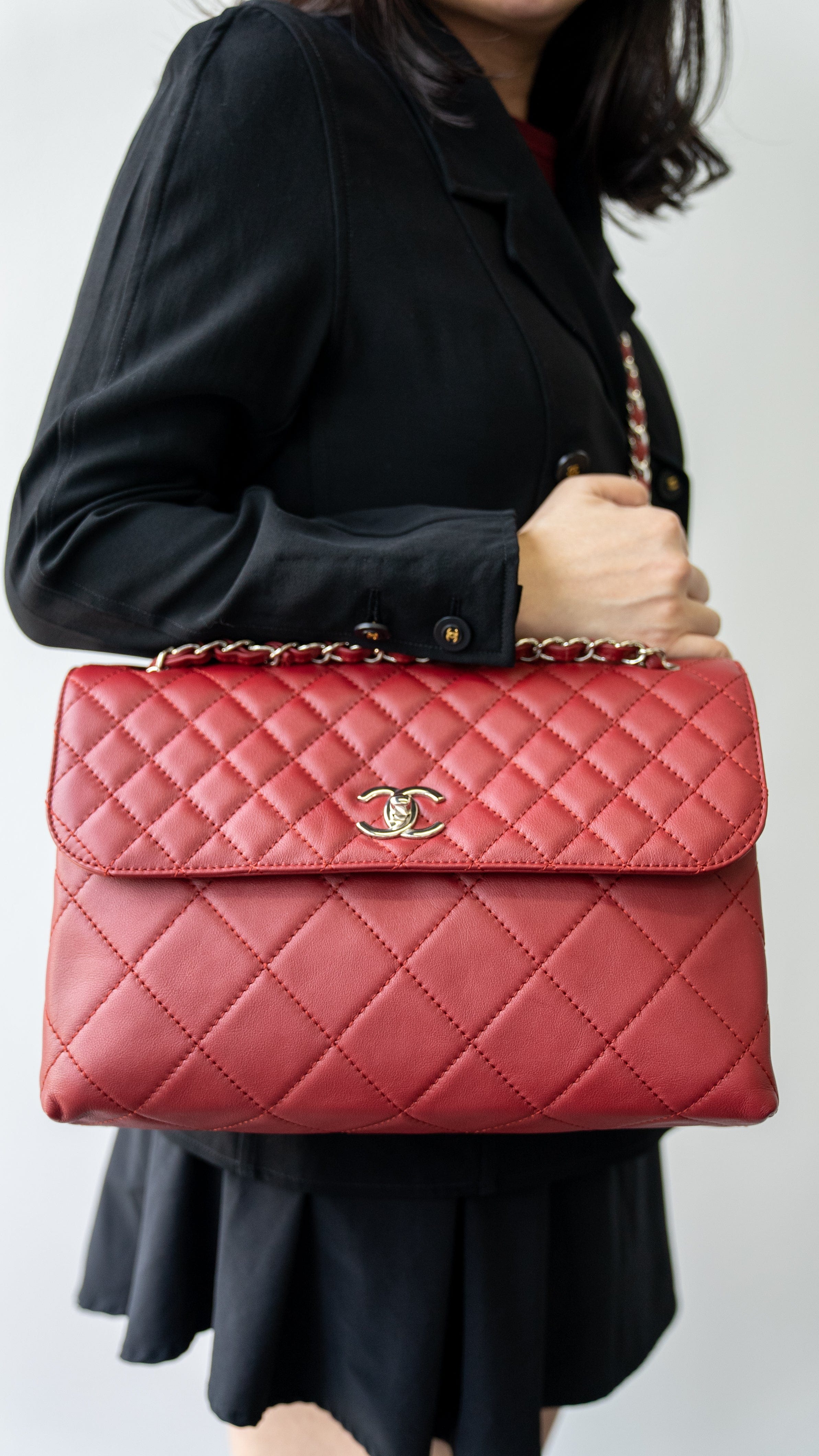 Chanel Chanel Burgundy Flap Bag RJL1816