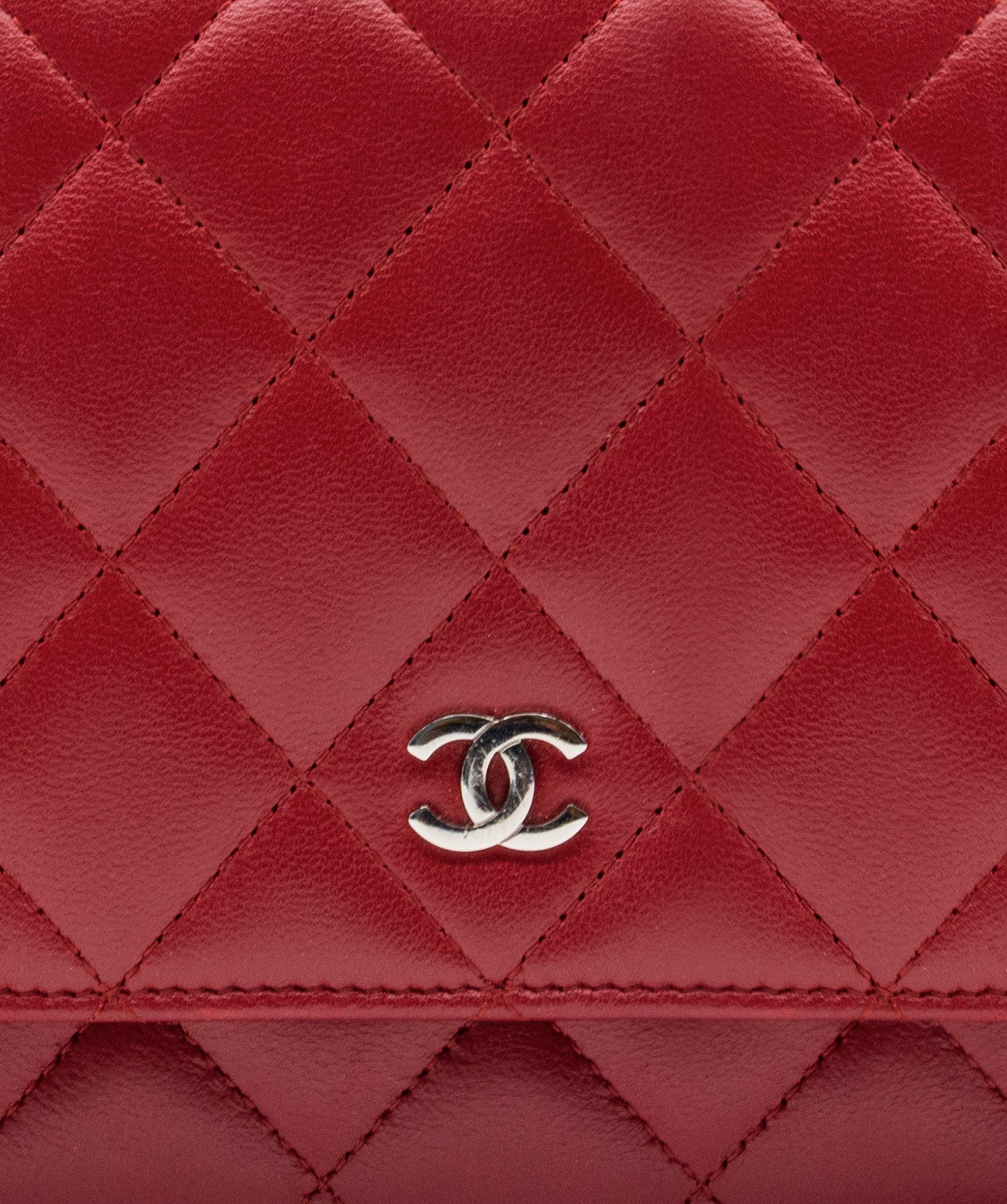 Chanel Chanel Burgundy Matelasse Wallet on Chain