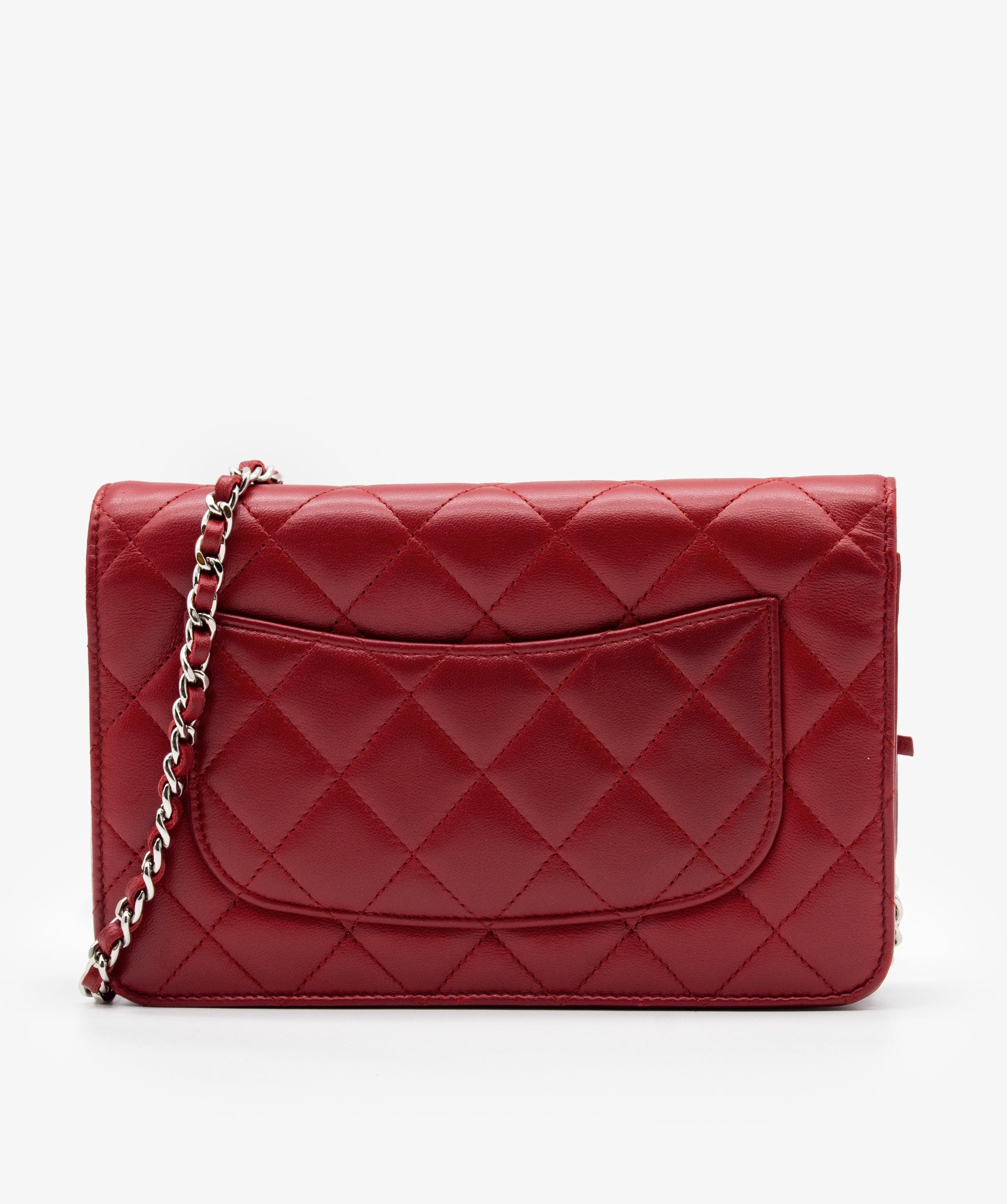 Chanel Chanel Burgundy Matelasse Wallet on Chain