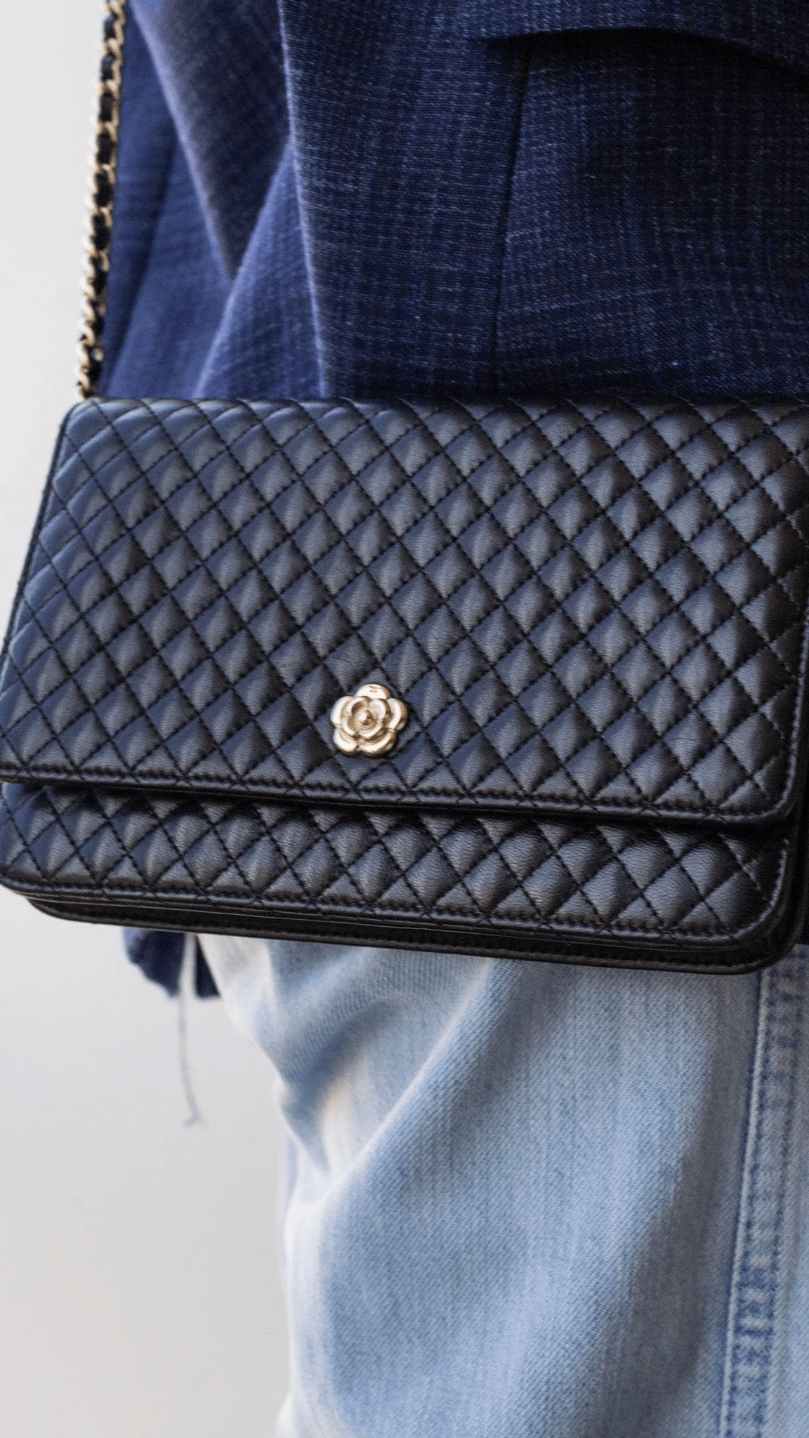 Chanel Chanel Camellia Matelasse Wallet on Chain RJL1566