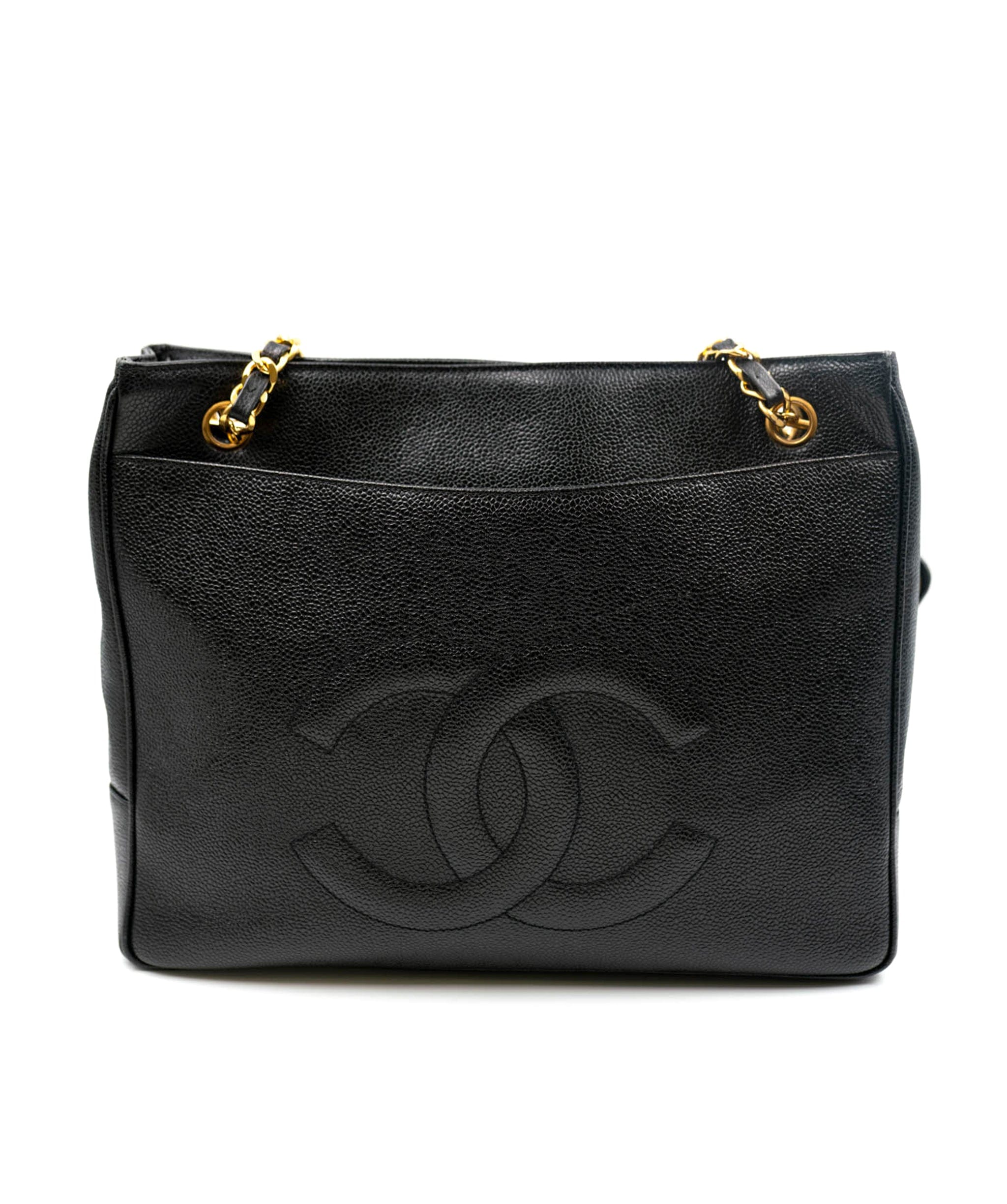 Chanel Chanel Caviar Chain Tote Black PXL1649