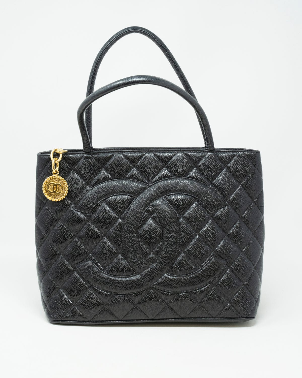 Chanel Chanel Caviar skin Medallion Tote Bag with Gold Hardware - AWL2368