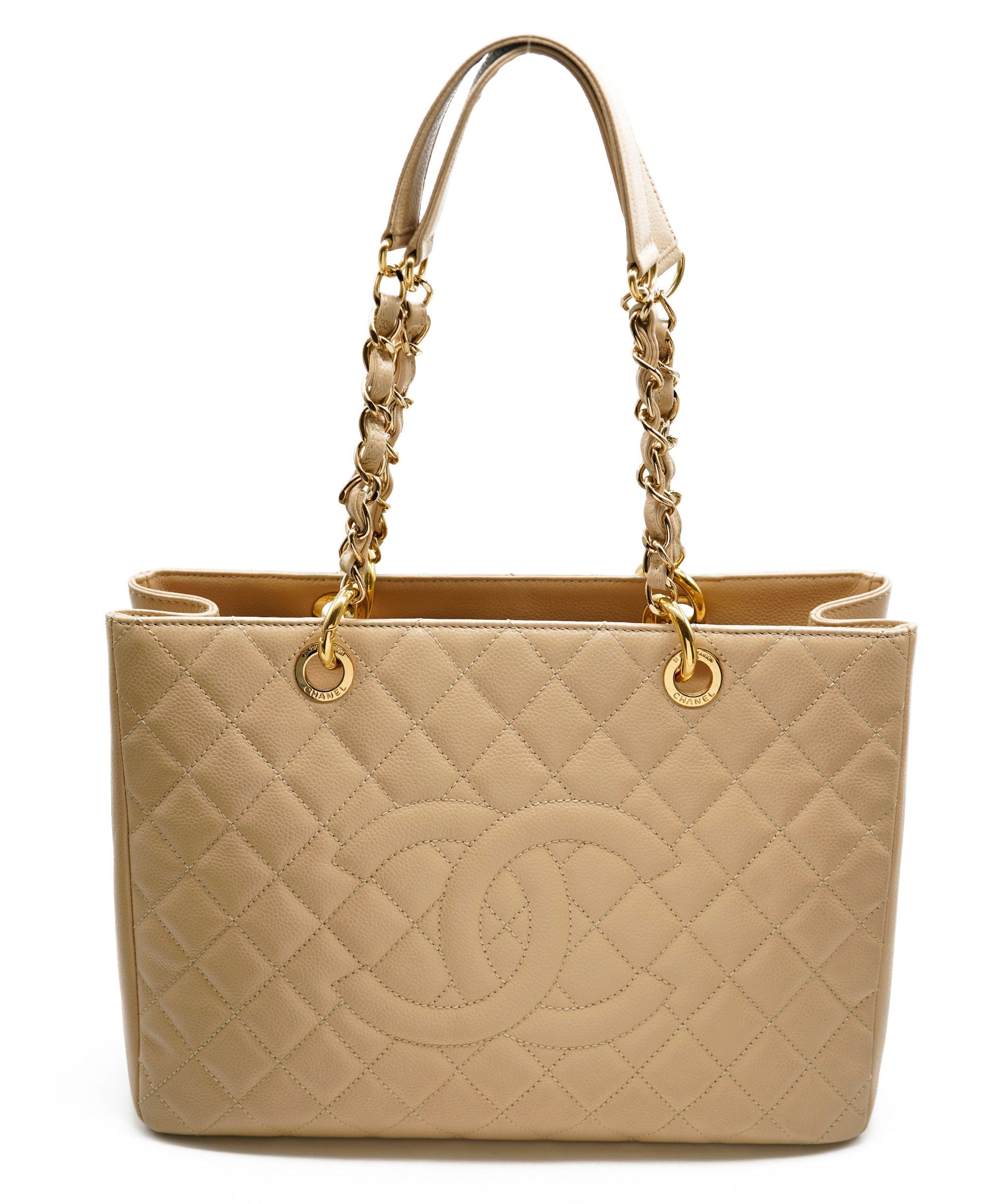 Chanel Chanel caviar tote bag beige 13788058 - AWC1956