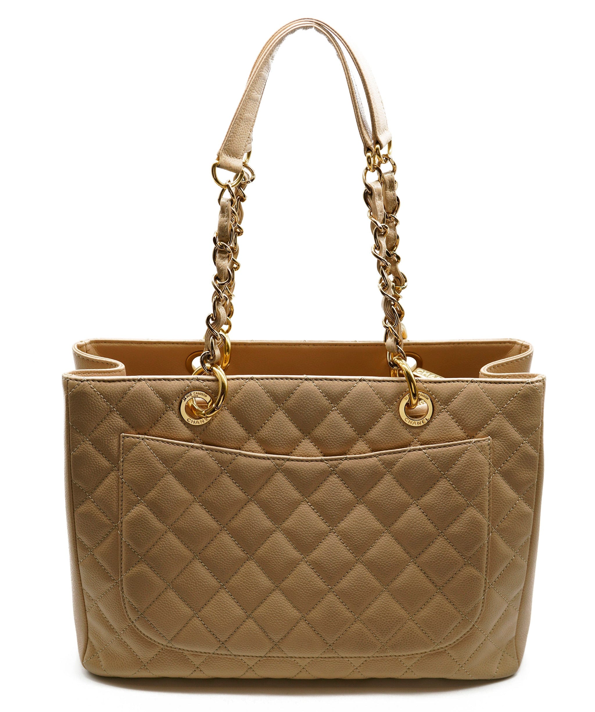 Chanel Chanel caviar tote bag beige 13788058 - AWC1956