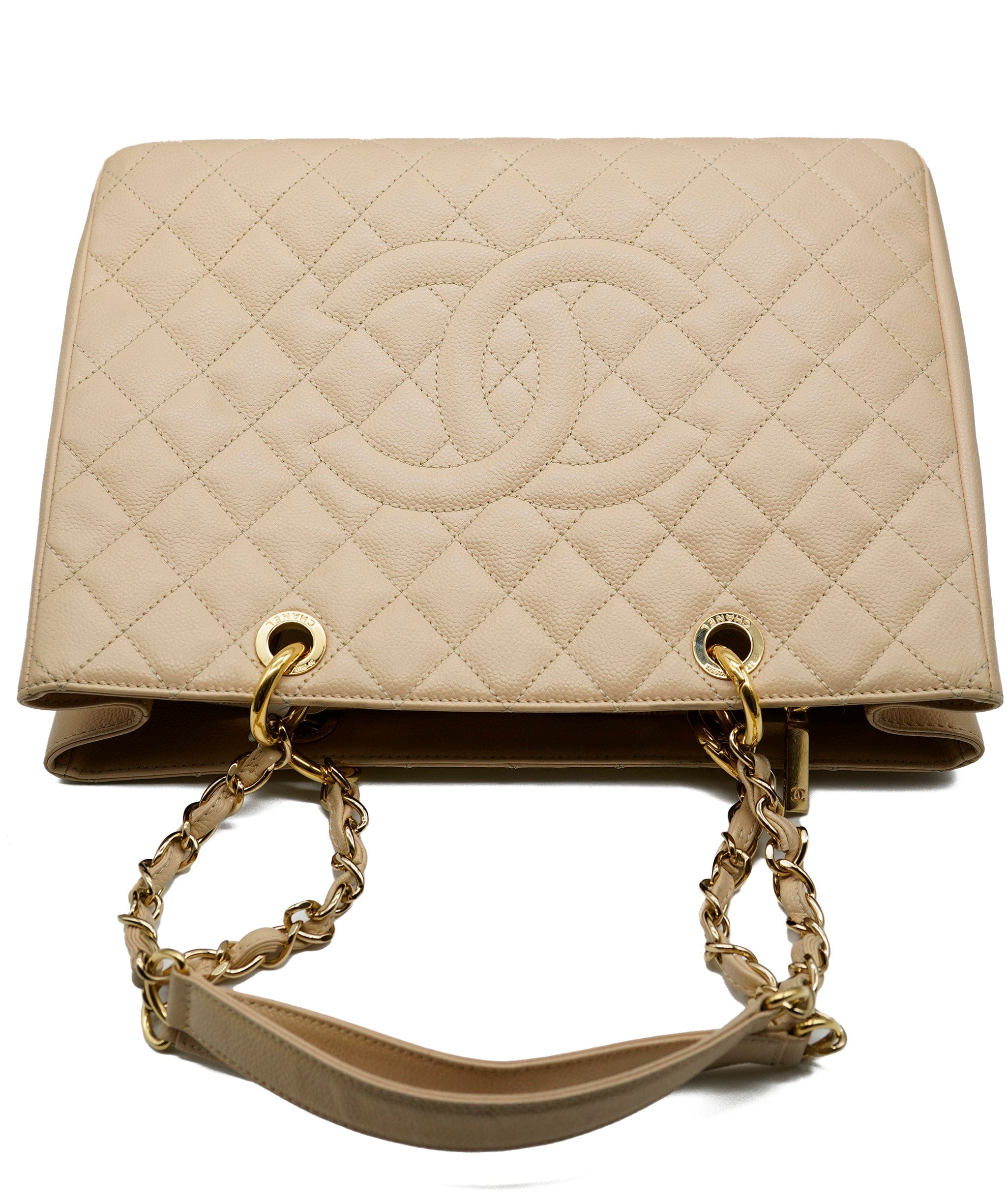 Chanel Chanel caviar tote bag beige 13788058 - AWC1956