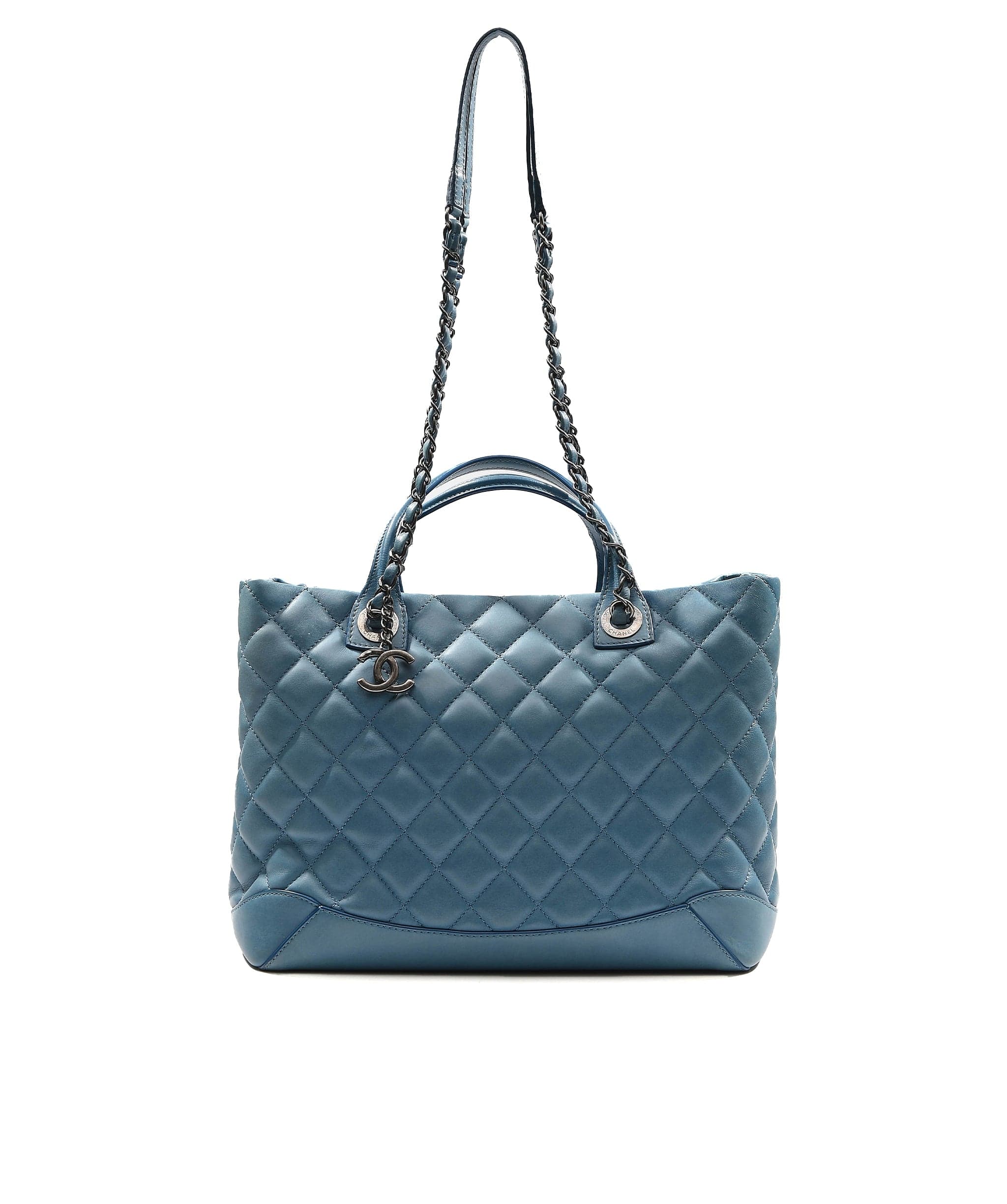 Chanel Chanel CC Charm Tote Blue SYC1018