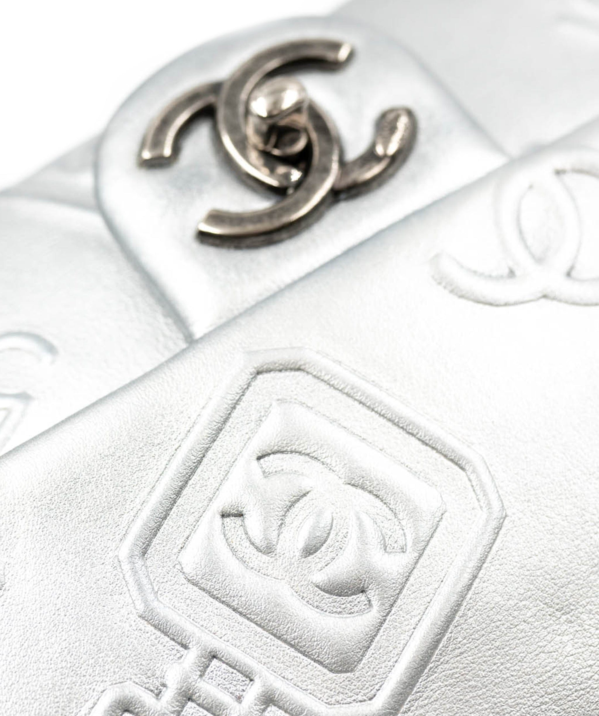 Chanel Chanel cc icon precious symbols silver classic flap bag UKL1165