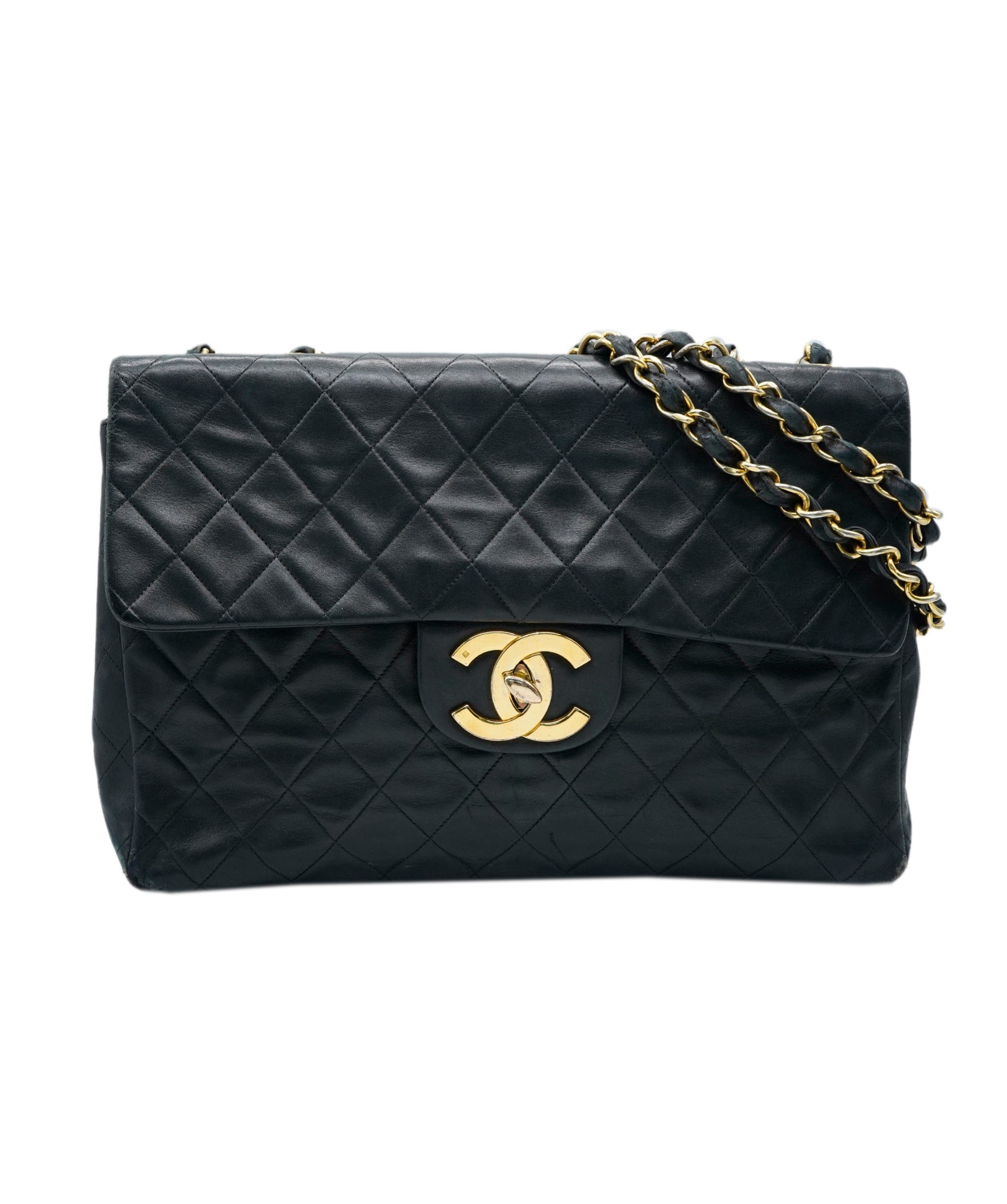 Chanel Chanel CC Jumbo black lambskin gold hardware - ASL1D59