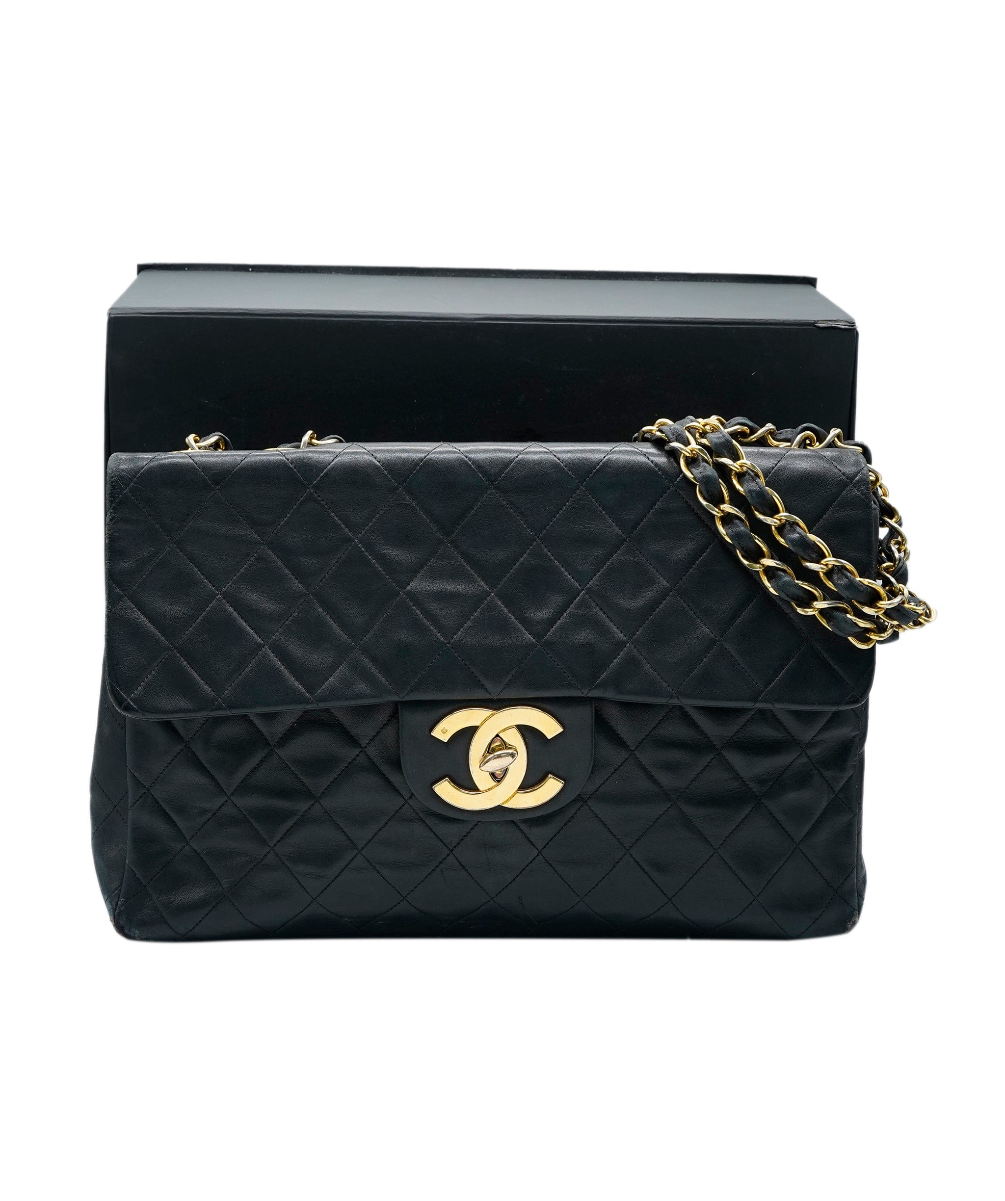 Chanel Chanel CC Jumbo black lambskin gold hardware - ASL1D59