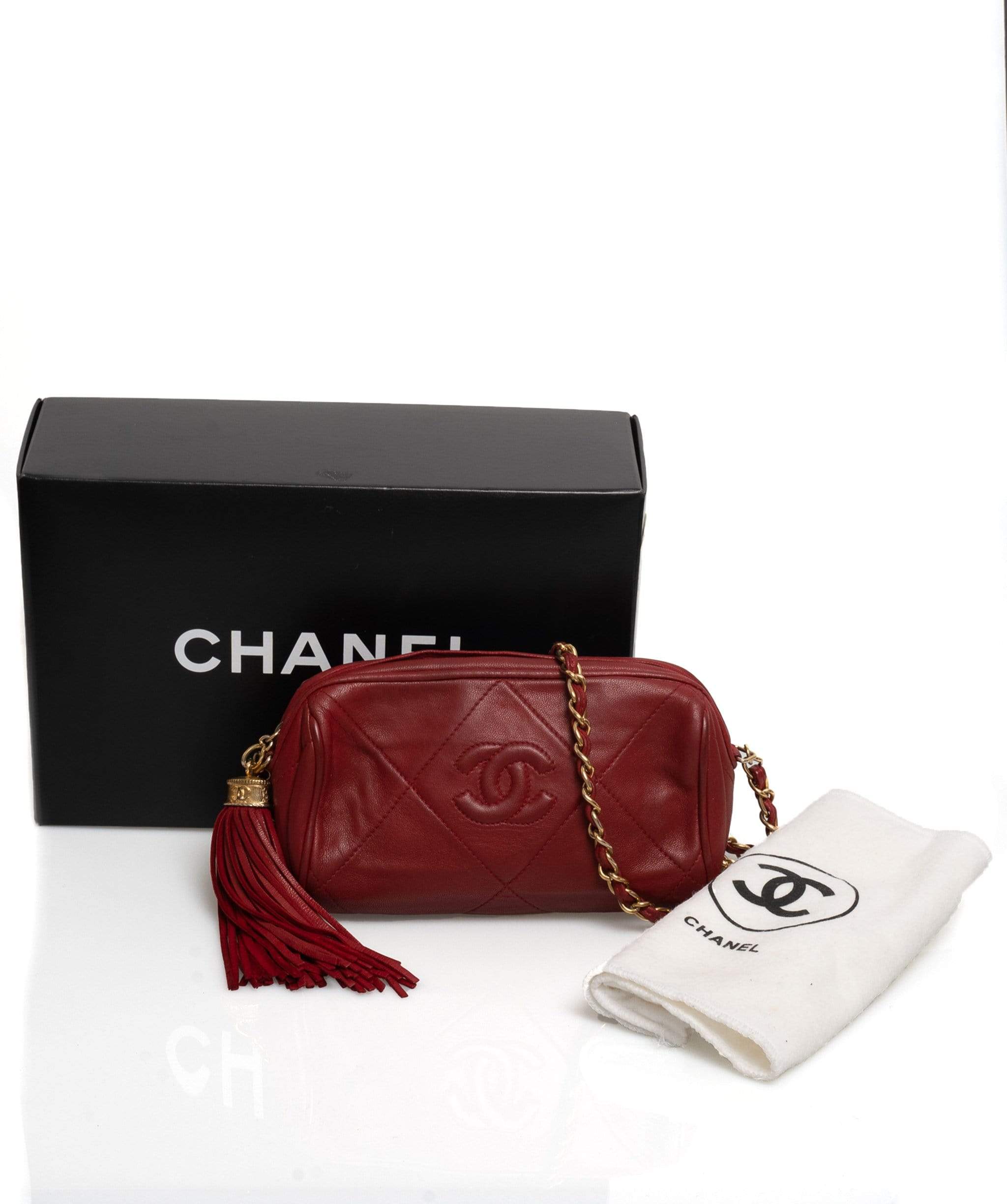 Chanel Chanel CC Lambskin Barrel Crossbody Bag - AWL1034