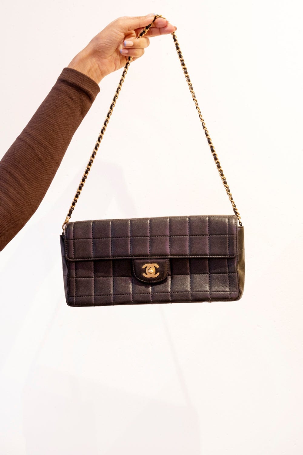 Chanel Chanel Chocolate Bar East West Flap bag RJL1368