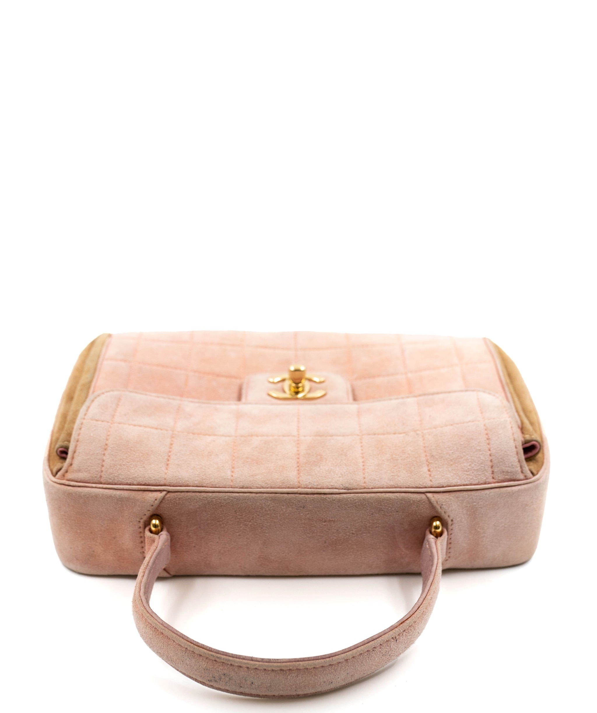 Chanel Chanel Chocolate Bar Top Handle Bag Pink ASL3380