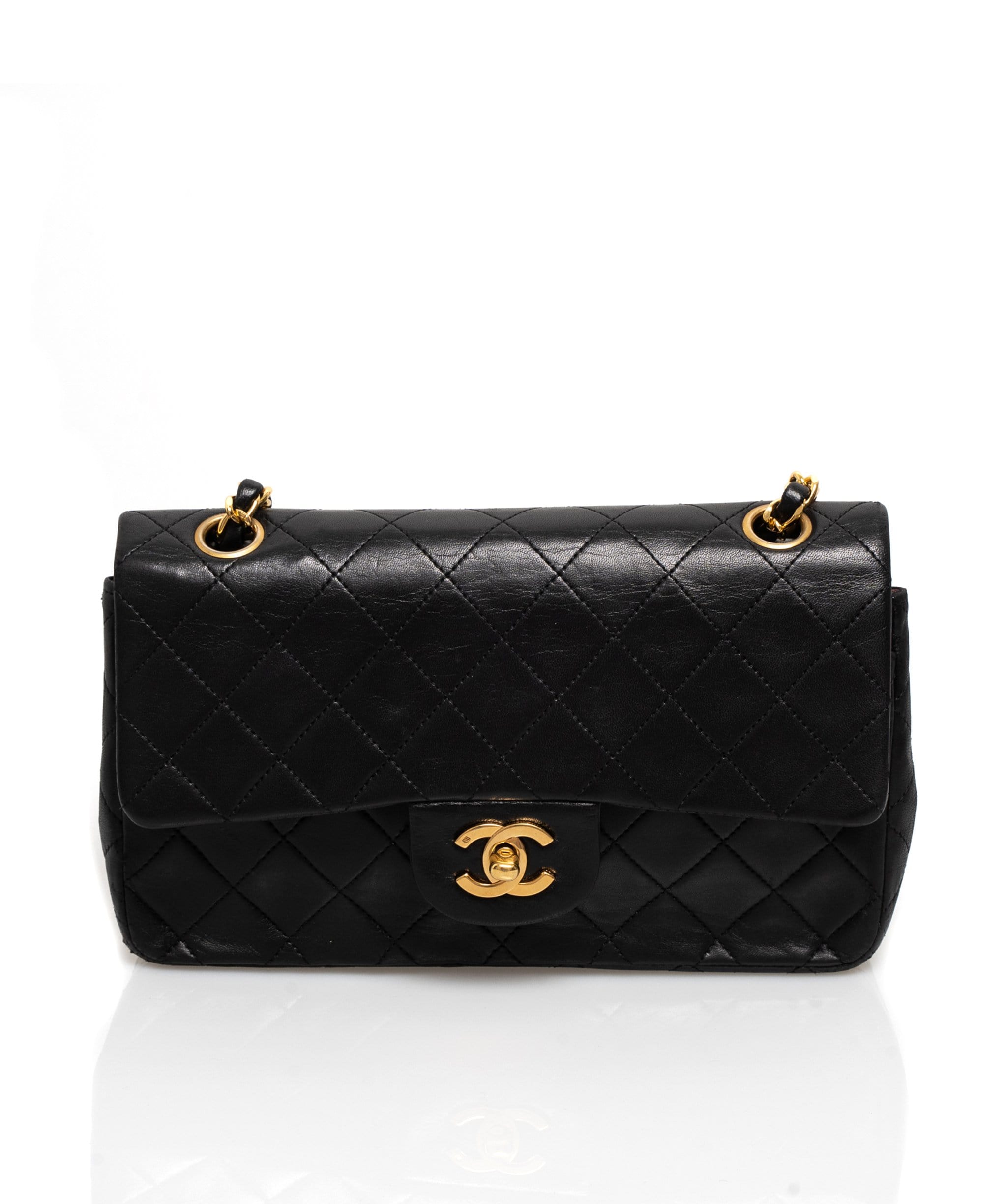 Chanel CHANEL Classic Double Flap Small Chain Shoulder Bag 1052016 Black - ASL1353