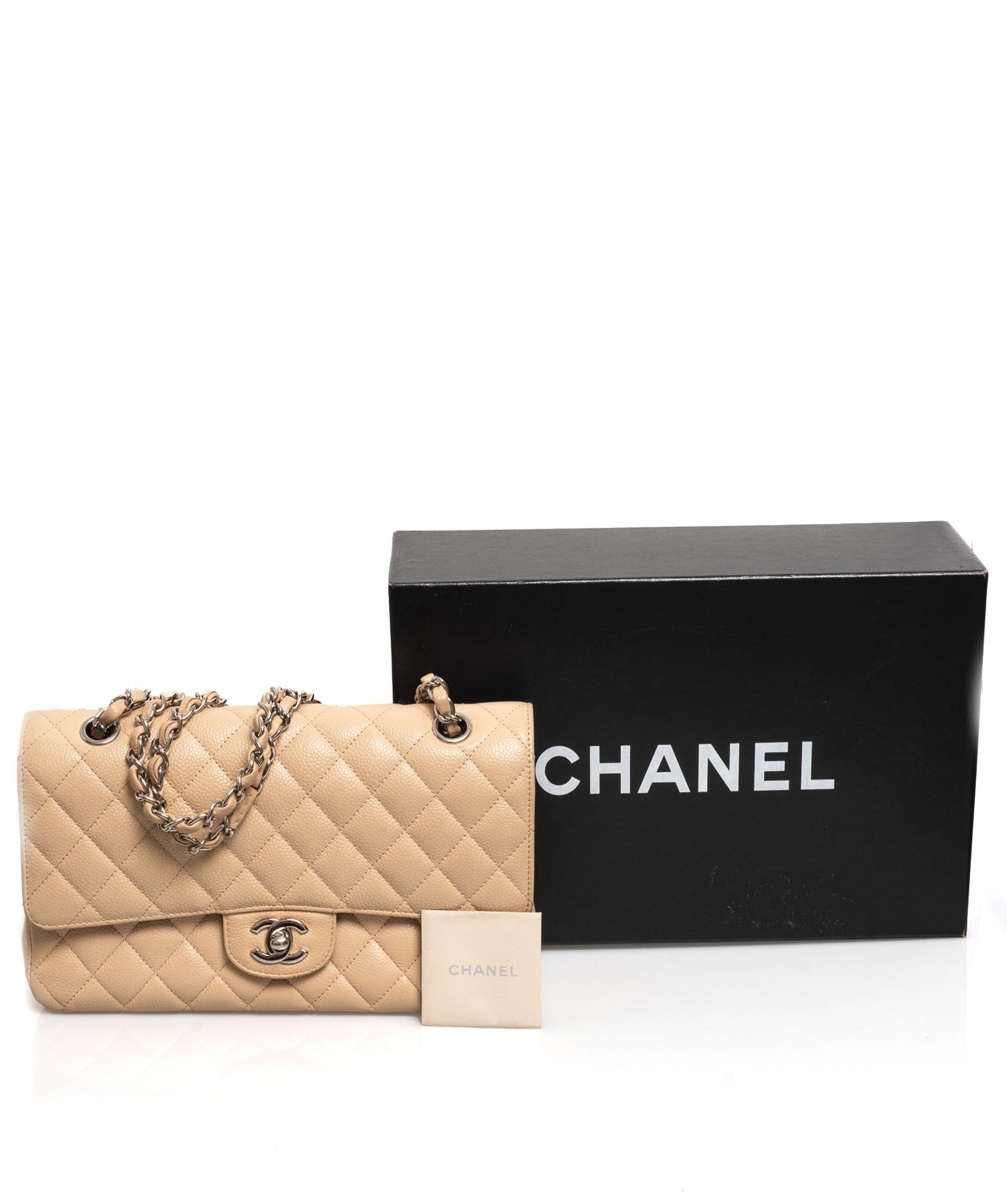 Chanel Chanel Classic Flap Beige Caviar - ADL1321