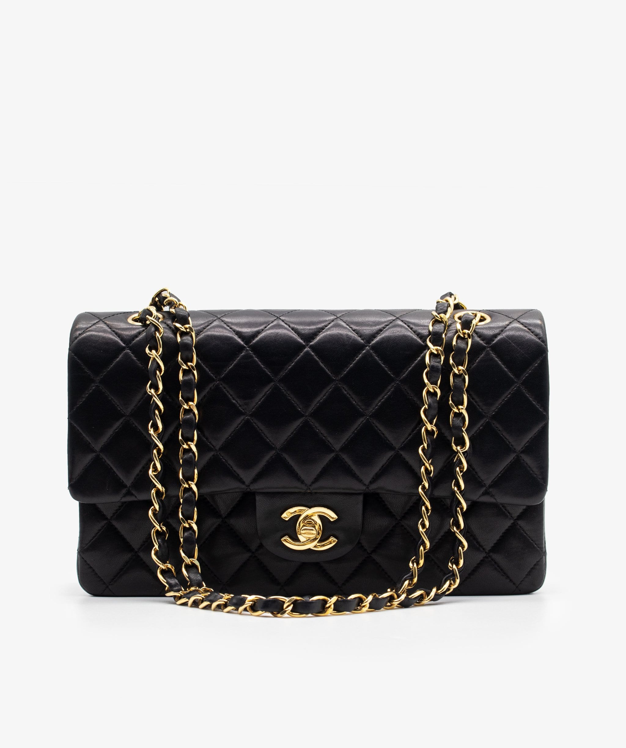 Chanel Chanel classic flap black 10 inch lambskin