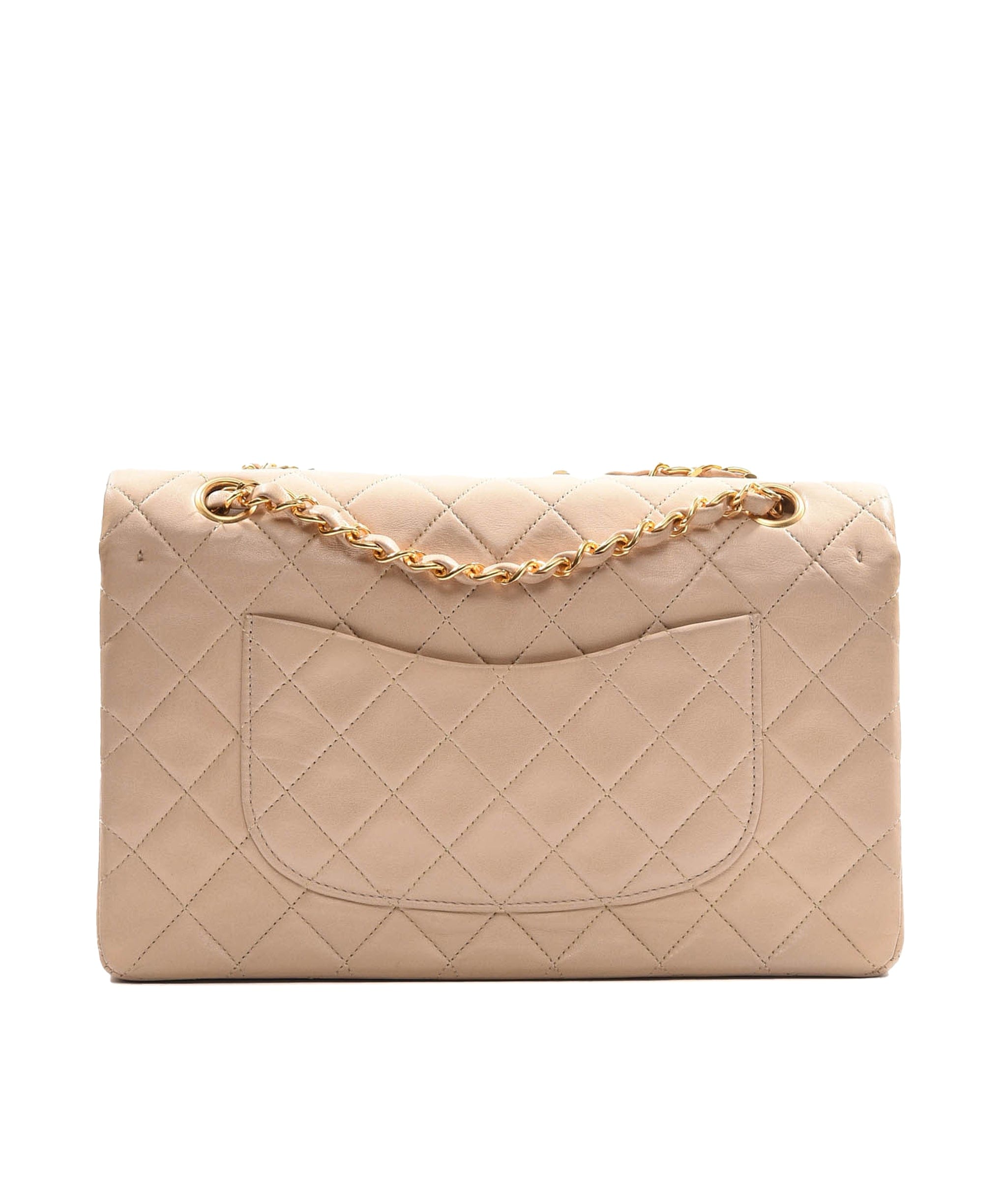 Chanel Chanel Classic Flap Medium Taupe Lambskin GHW SKL1061