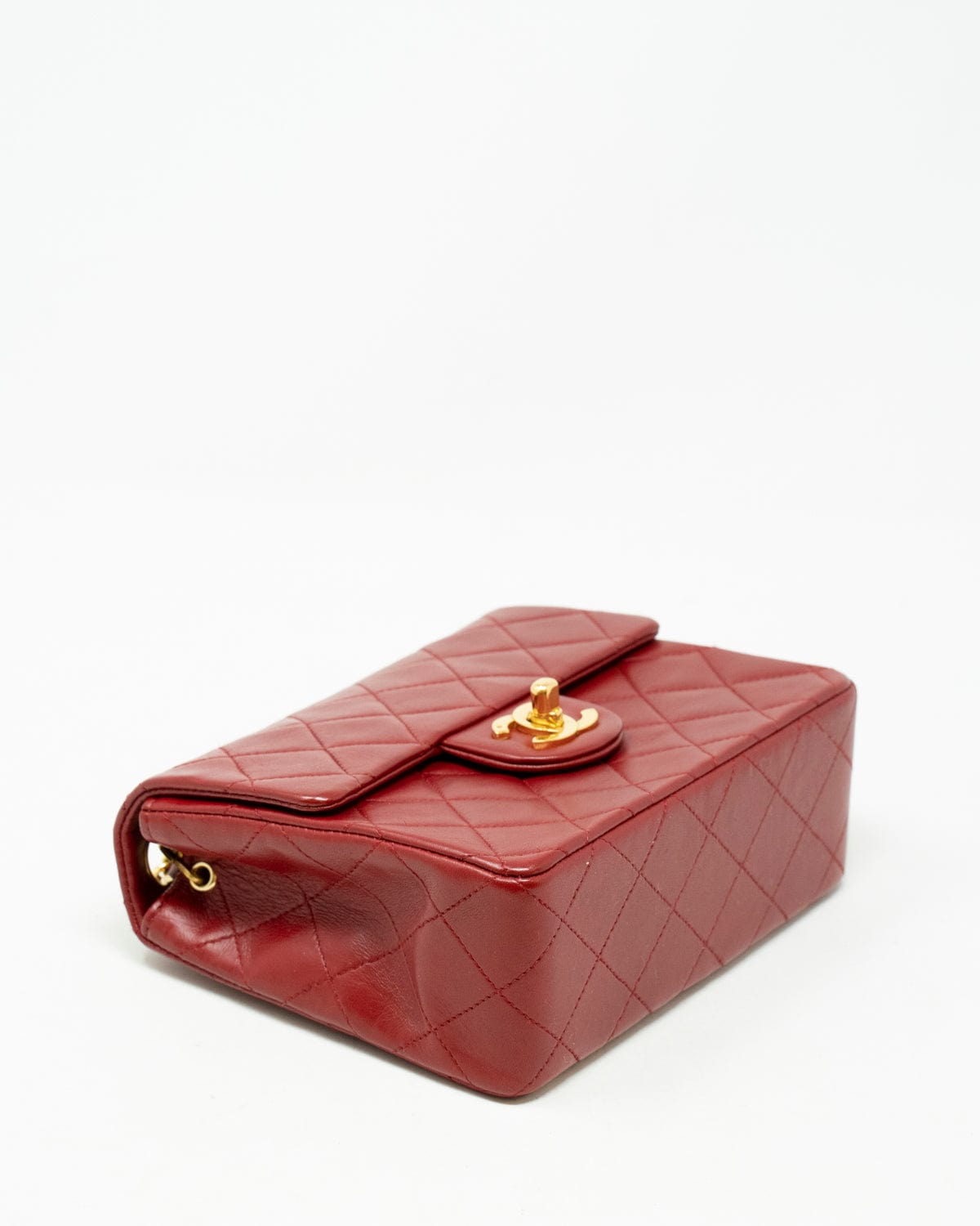 Chanel Chanel Classic Flap Mini Square Chain Shoulder Bag Red ASL2422