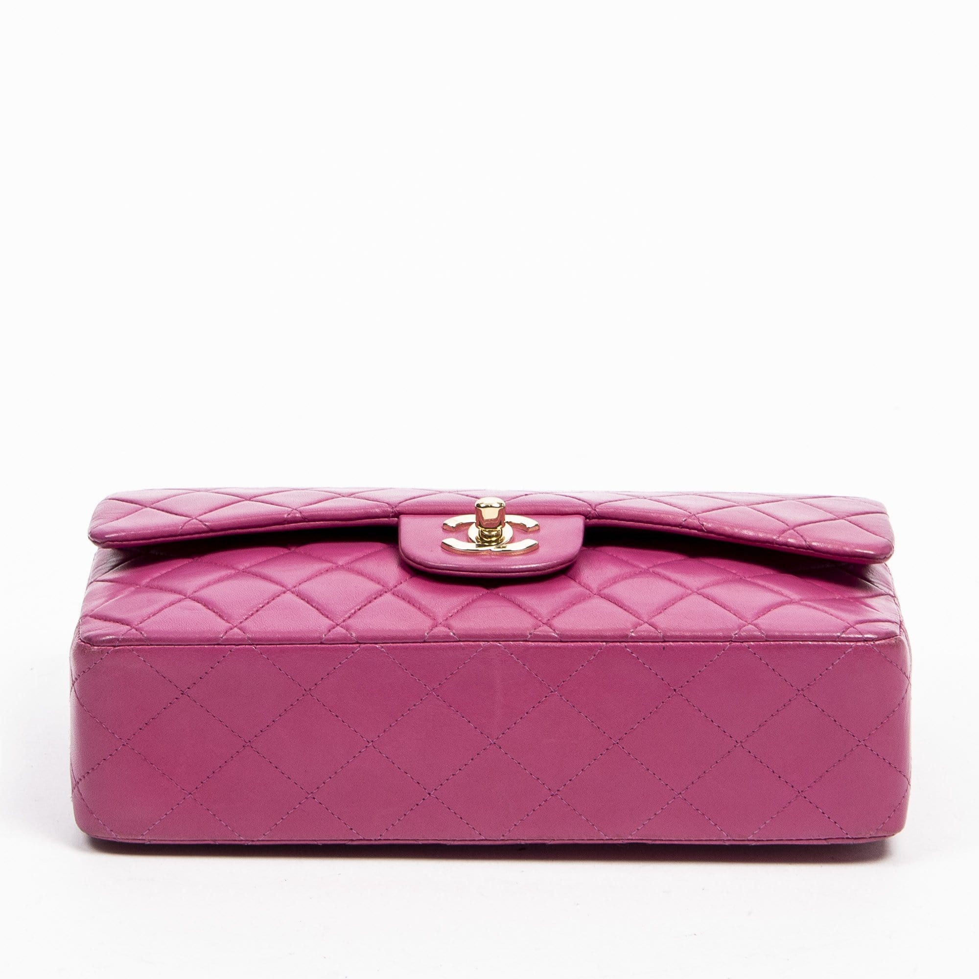 Chanel Chanel Classic Hot Pink 10" Med Double Flap Bag with GHW - AWL1365