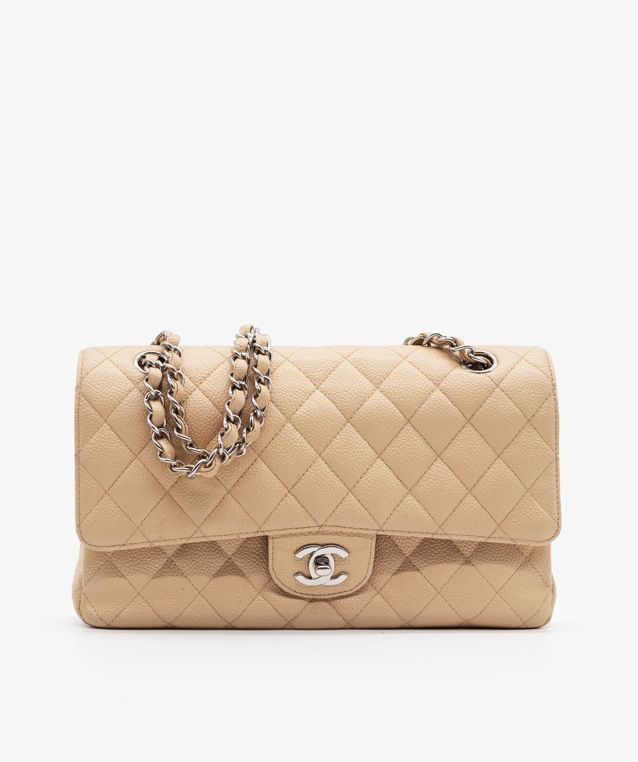 Chanel Chanel Classic Medium Beige Flap Bag RJC1189