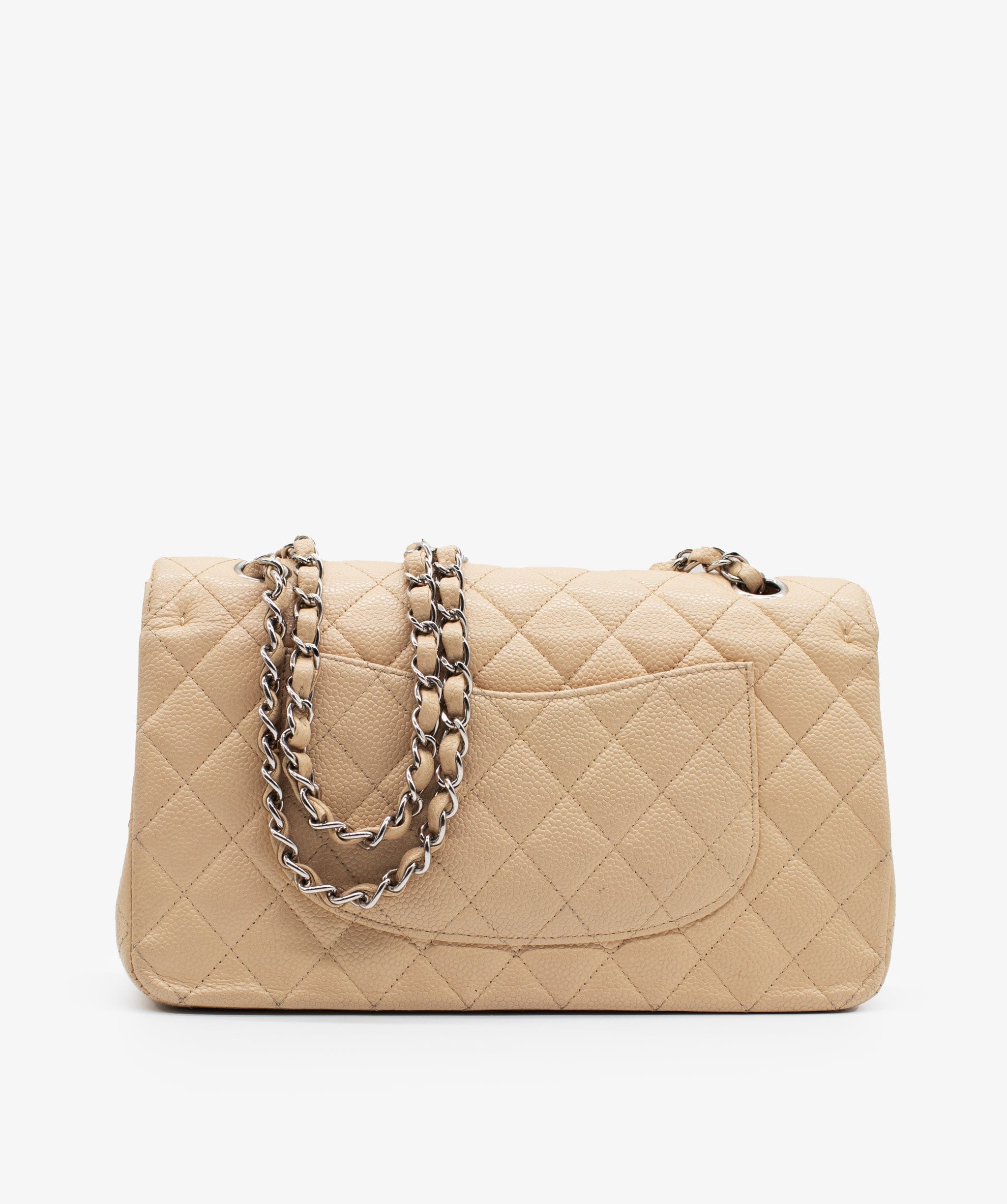 Chanel Chanel Classic Medium Beige Flap Bag RJC1189