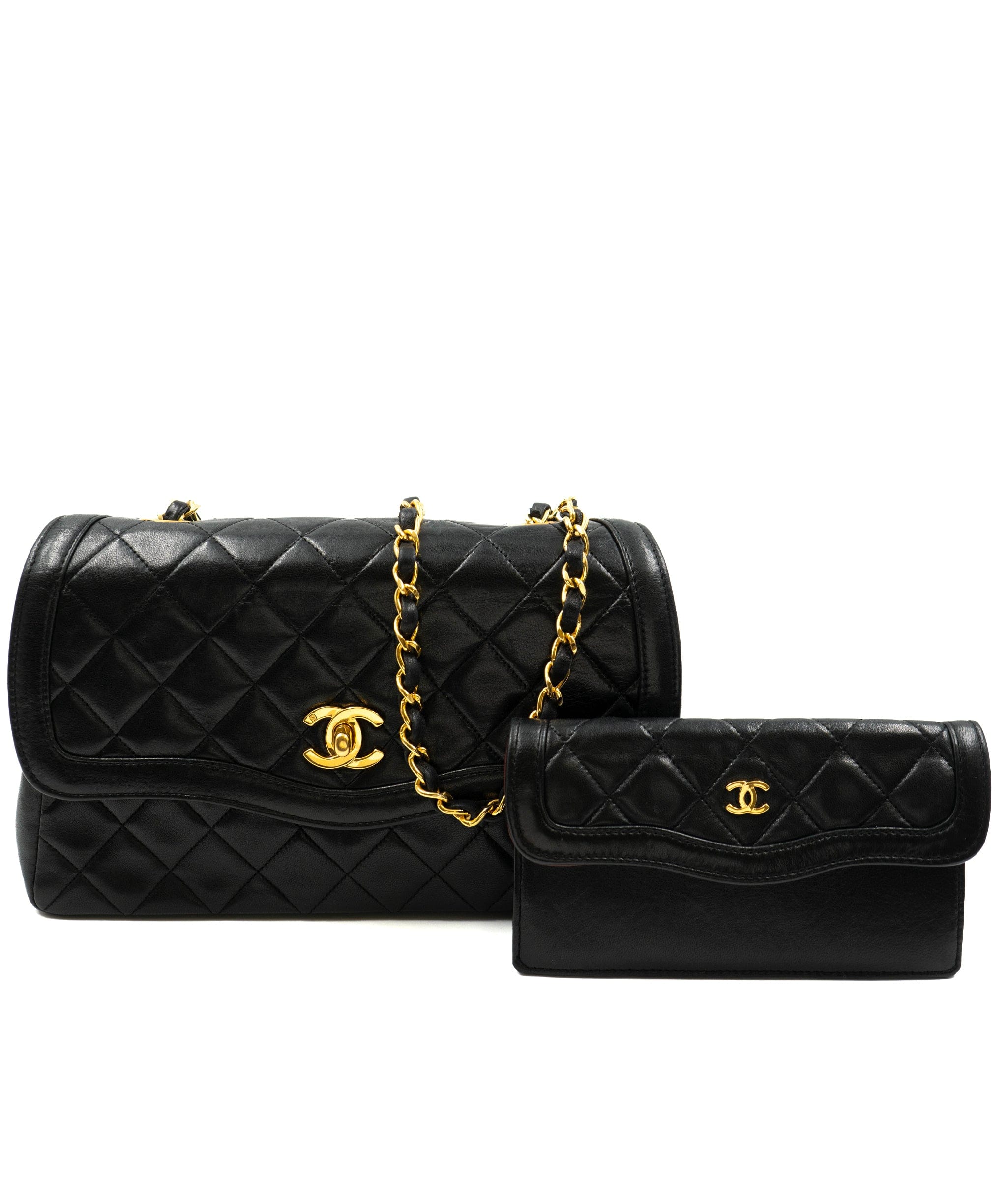 Chanel Chanel classic single flap bag with matching purse - AWL3632