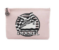 Chanel Chanel Clutch Pink Canvas ASL2644