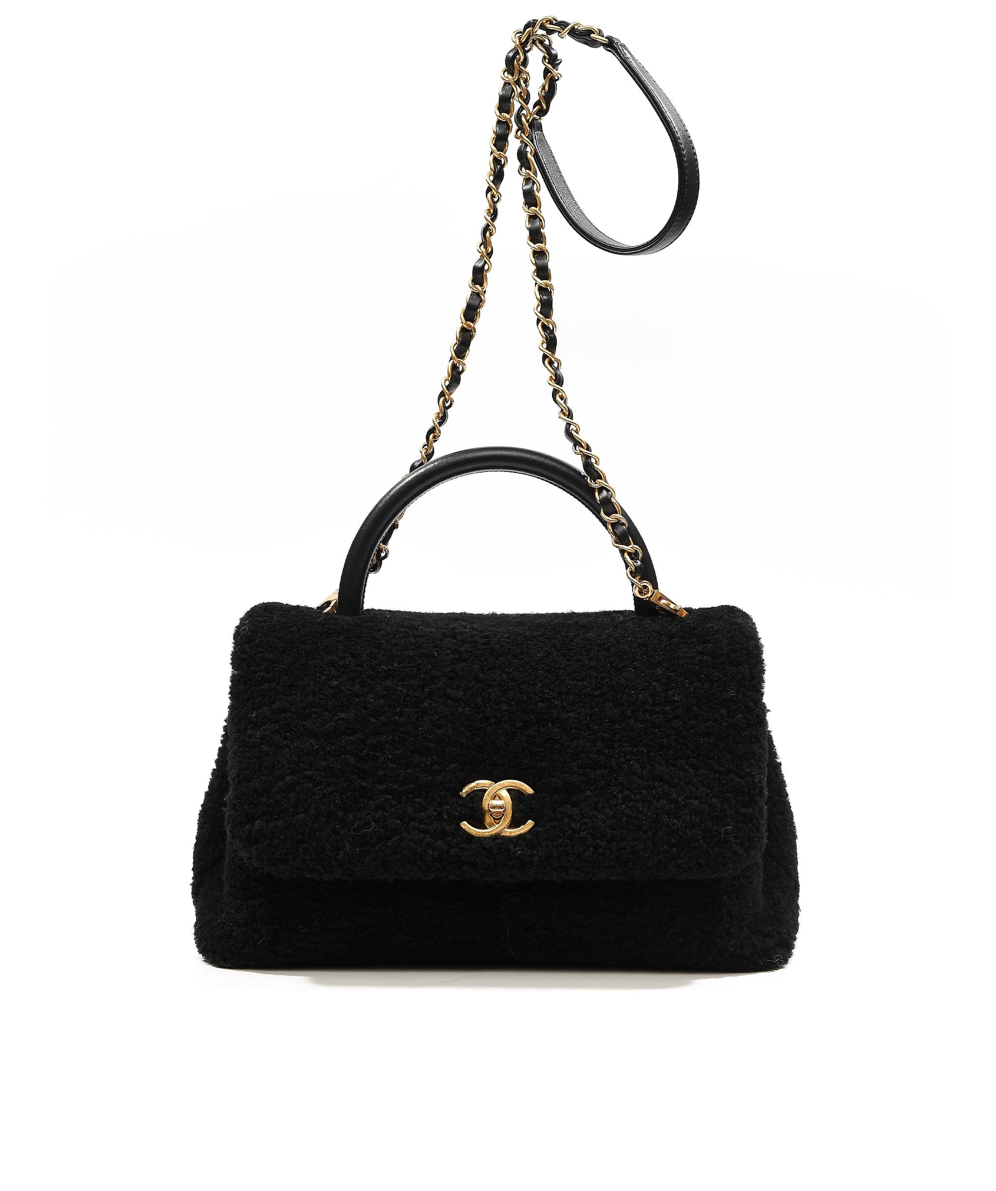 Chanel Chanel Coco Handle Med Black GHW SYL1018