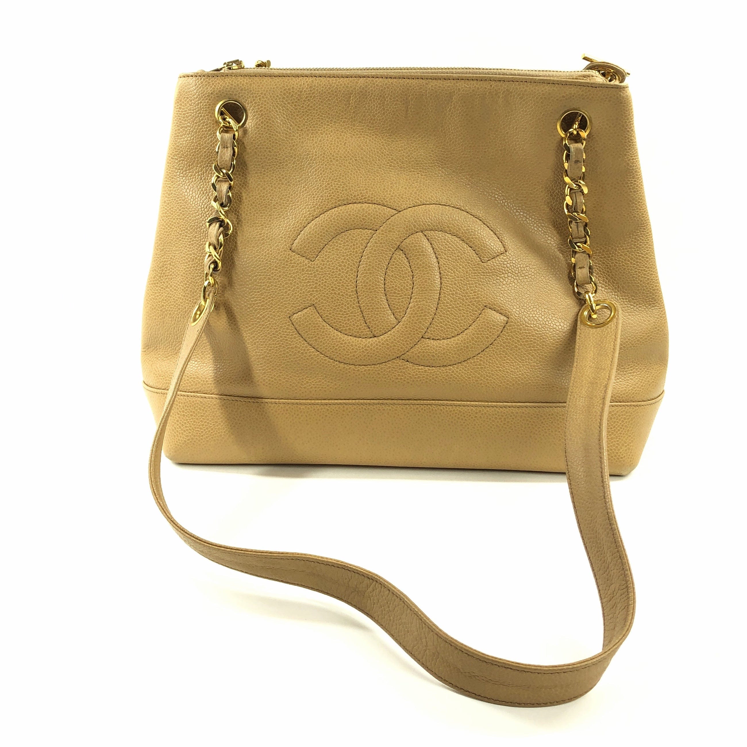 Chanel Chanel Coco Mark Caviar Chain Tote PXL1665