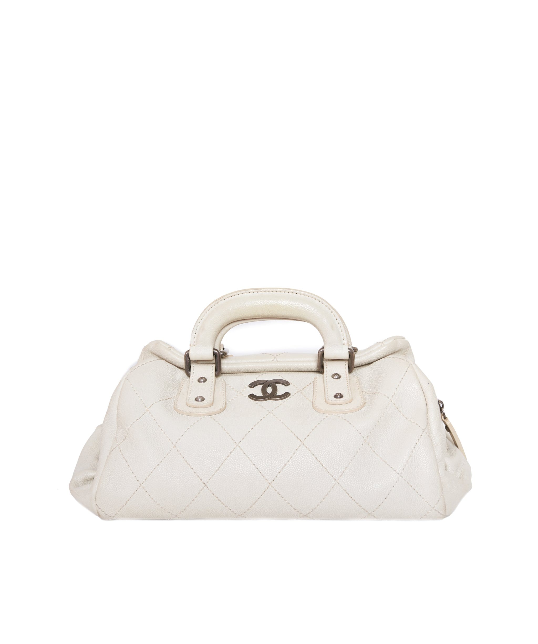 Chanel Chanel Cream Caviar Top Handle Bag