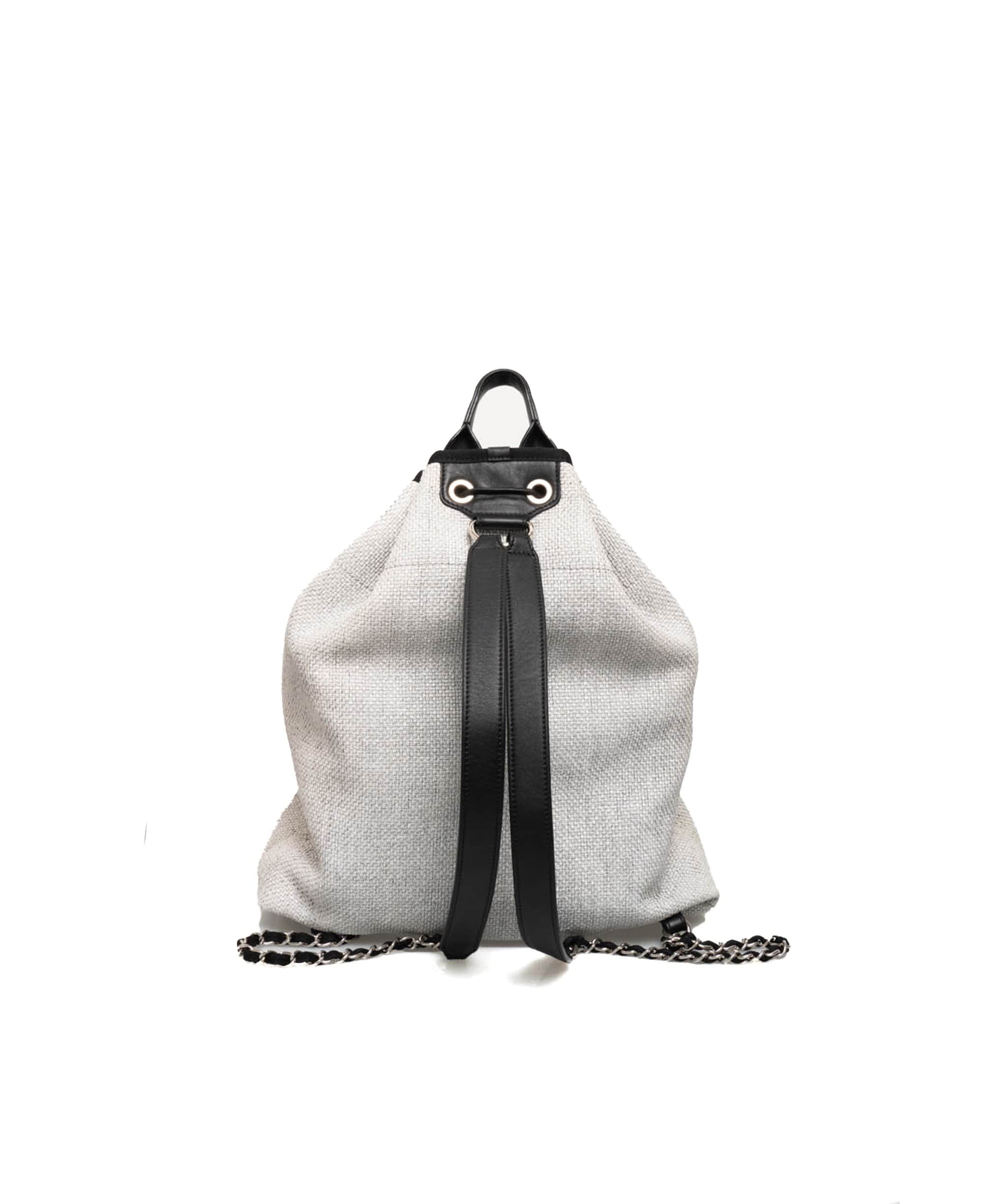 Chanel Chanel Deauville Grey and Black Backpack - ASL1825