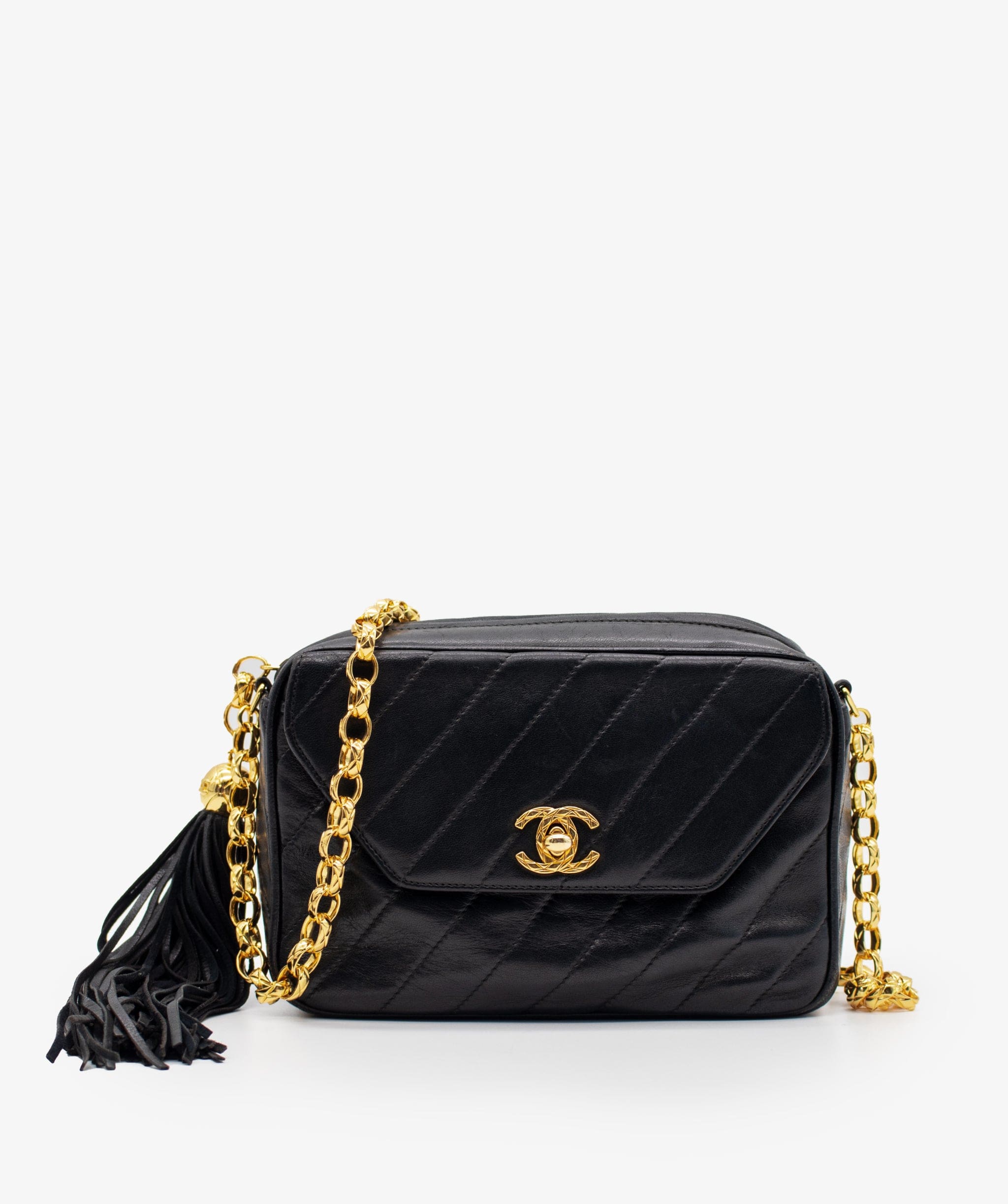 Chanel Chanel diagonal tassel bag AGL2240