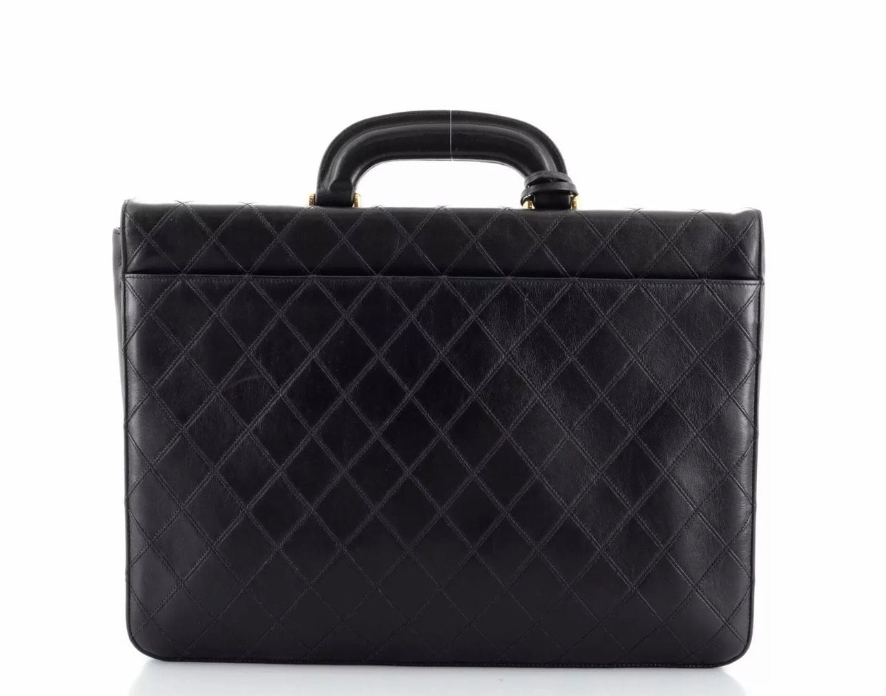 Chanel Chanel Diamond Stitch Lock Briefcase ASL2842