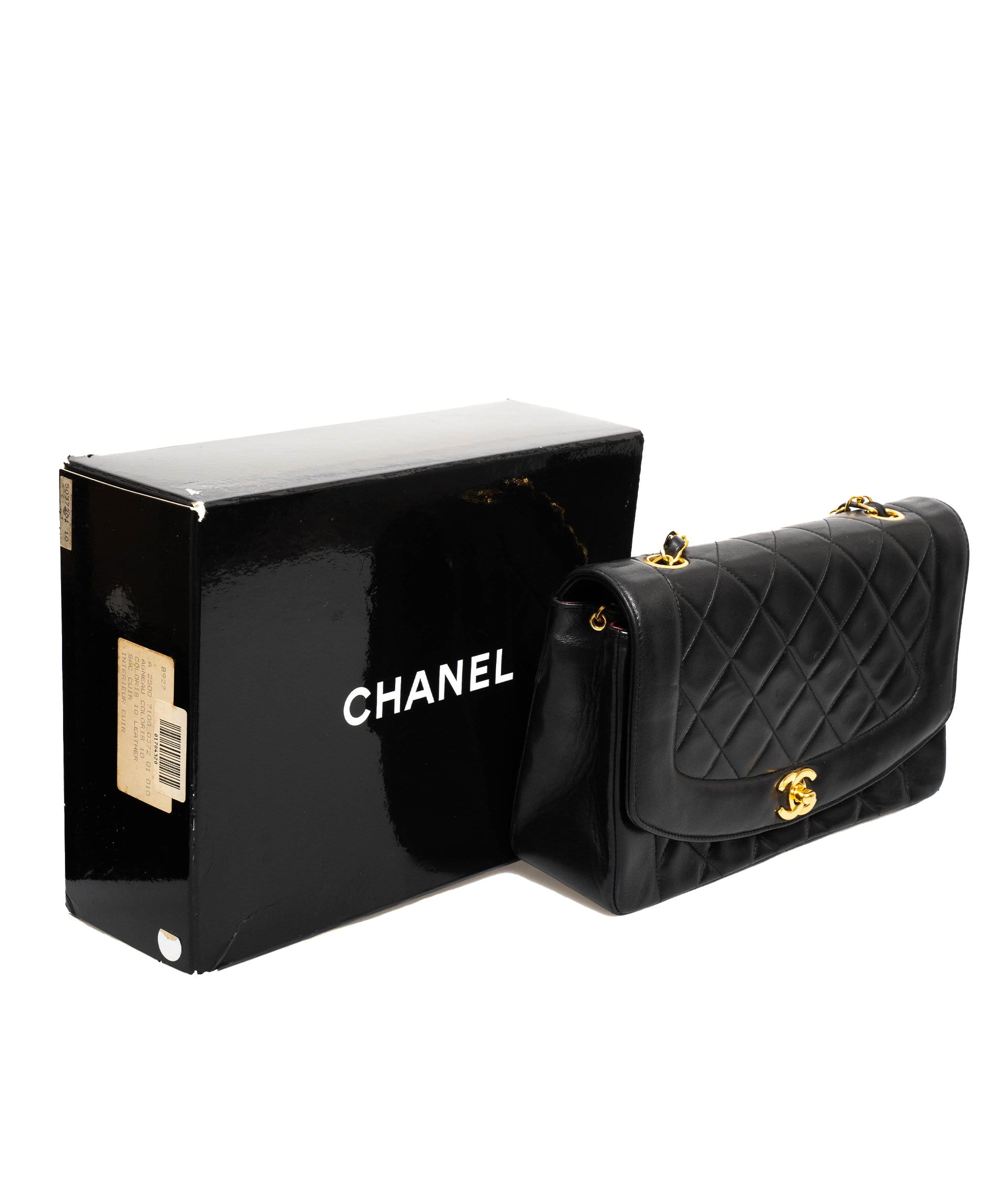 Chanel Chanel Diana Flap black lambskin bag - ASL1686