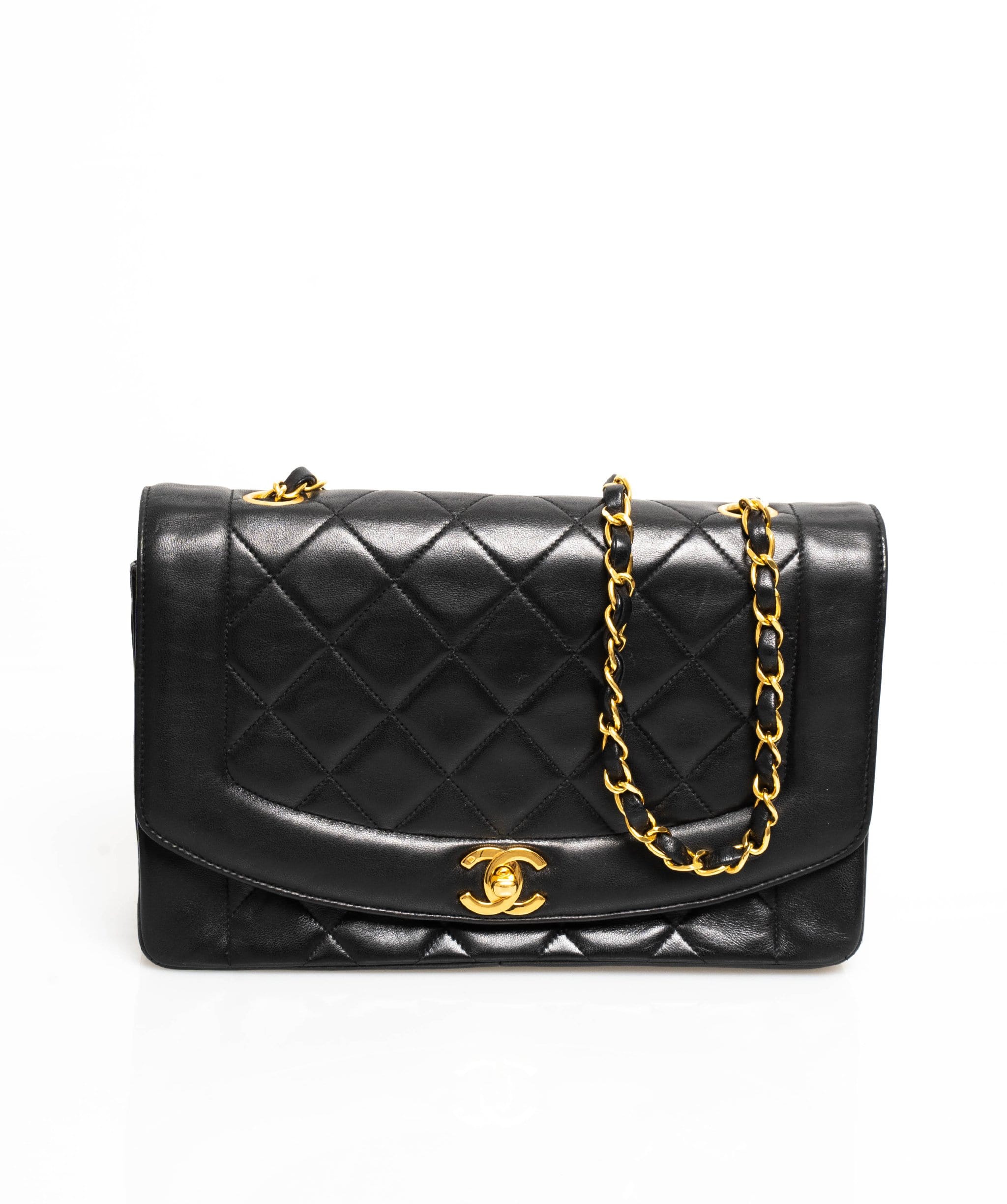 Chanel Chanel Diana Flap black lambskin bag - ASL1686