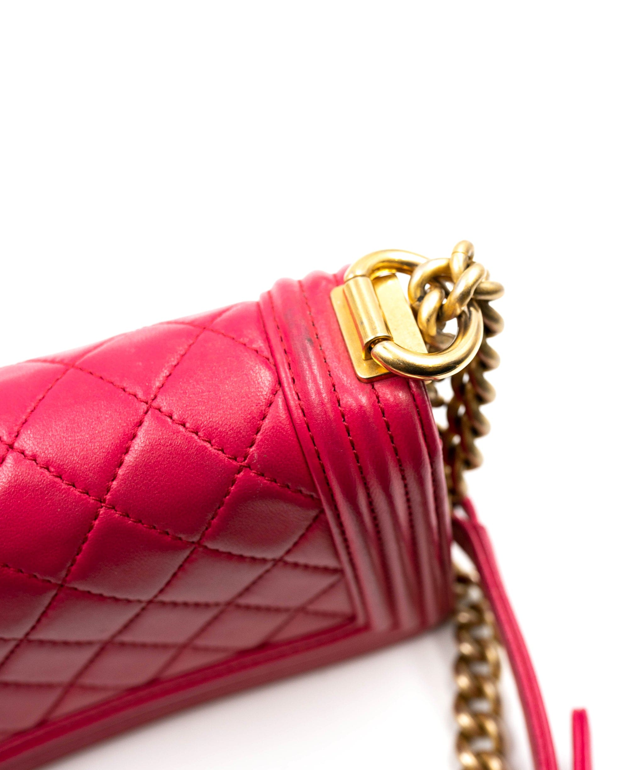 Chanel Chanel Fuschia Pink Mini Boy Shoulder Bag - AWC1302