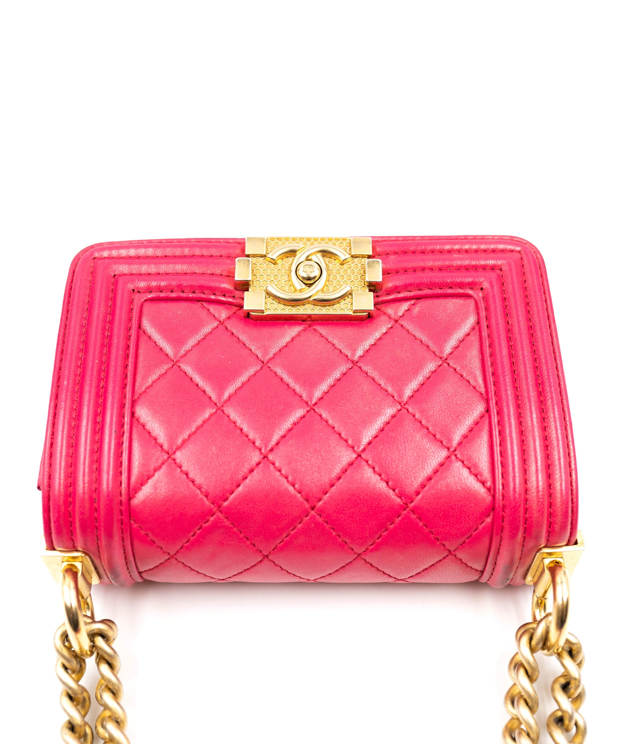 Chanel Chanel Fuschia Pink Mini Boy Shoulder Bag - AWC1302