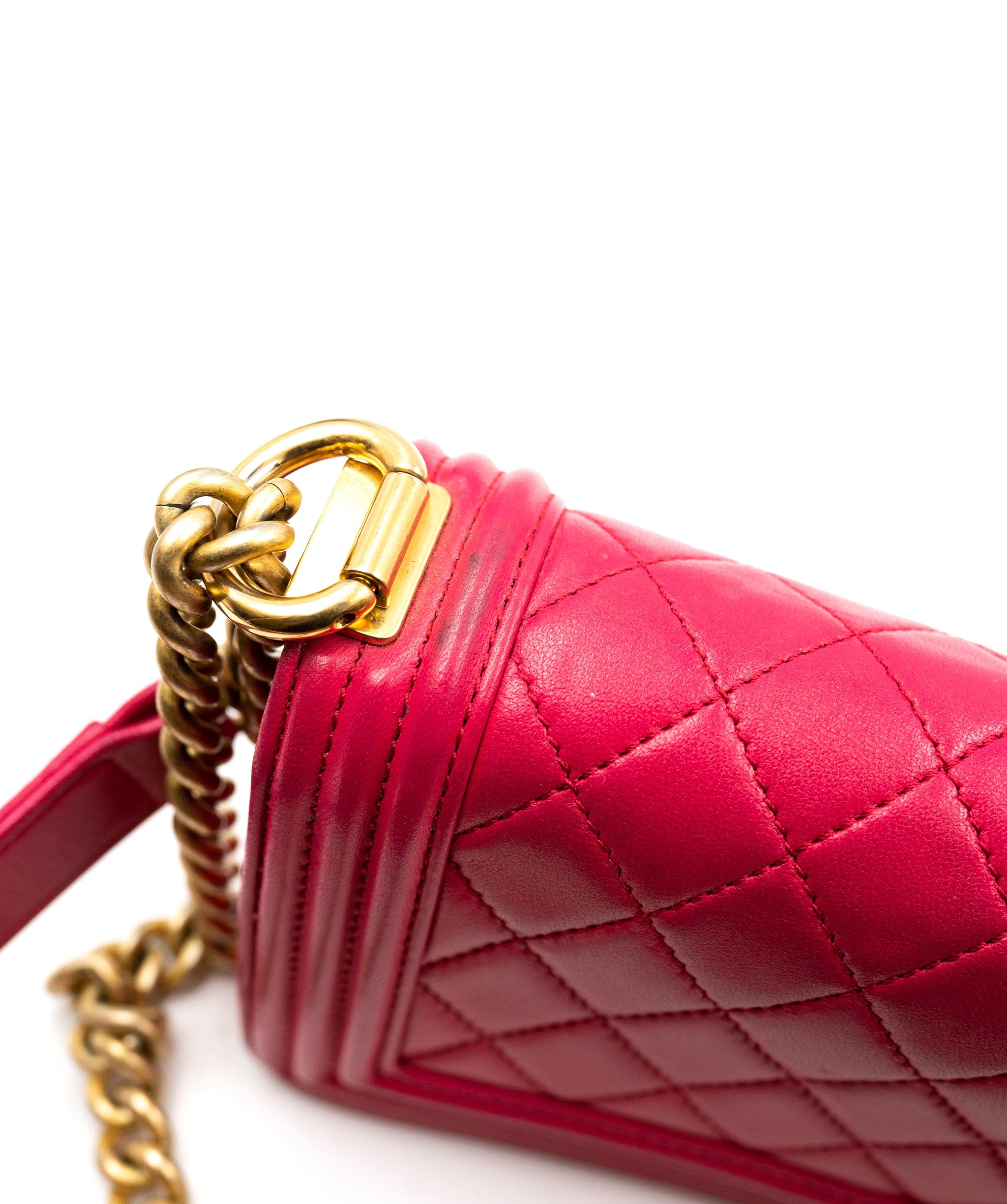 Chanel Chanel Fuschia Pink Mini Boy Shoulder Bag - AWC1302