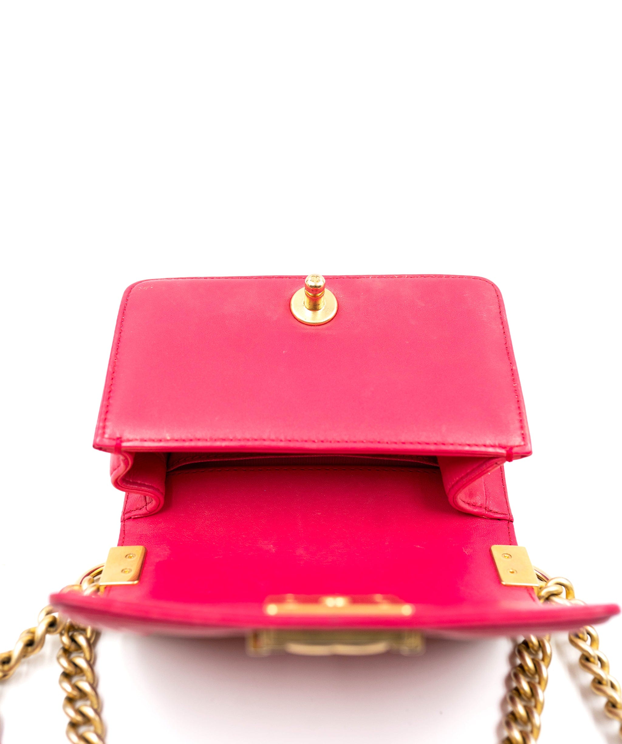 Chanel Chanel Fuschia Pink Mini Boy Shoulder Bag - AWC1302