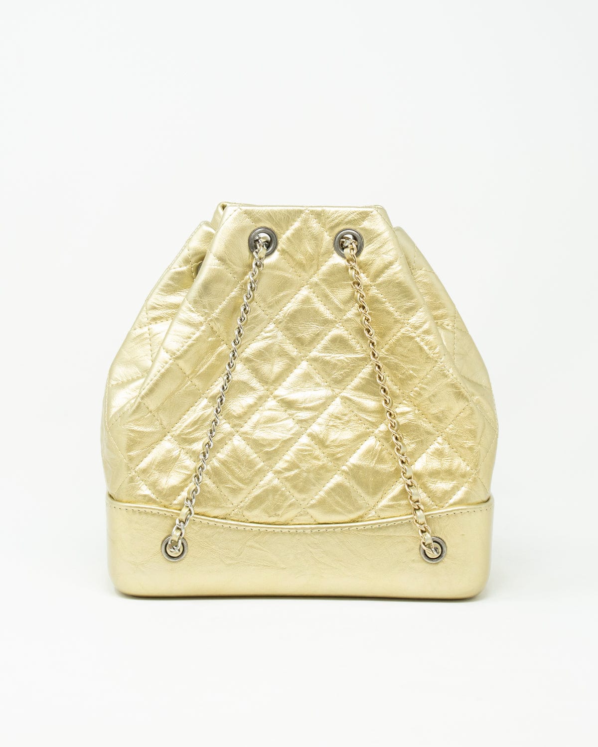 Chanel Chanel Gabrielle Gold Backpack RJL1331