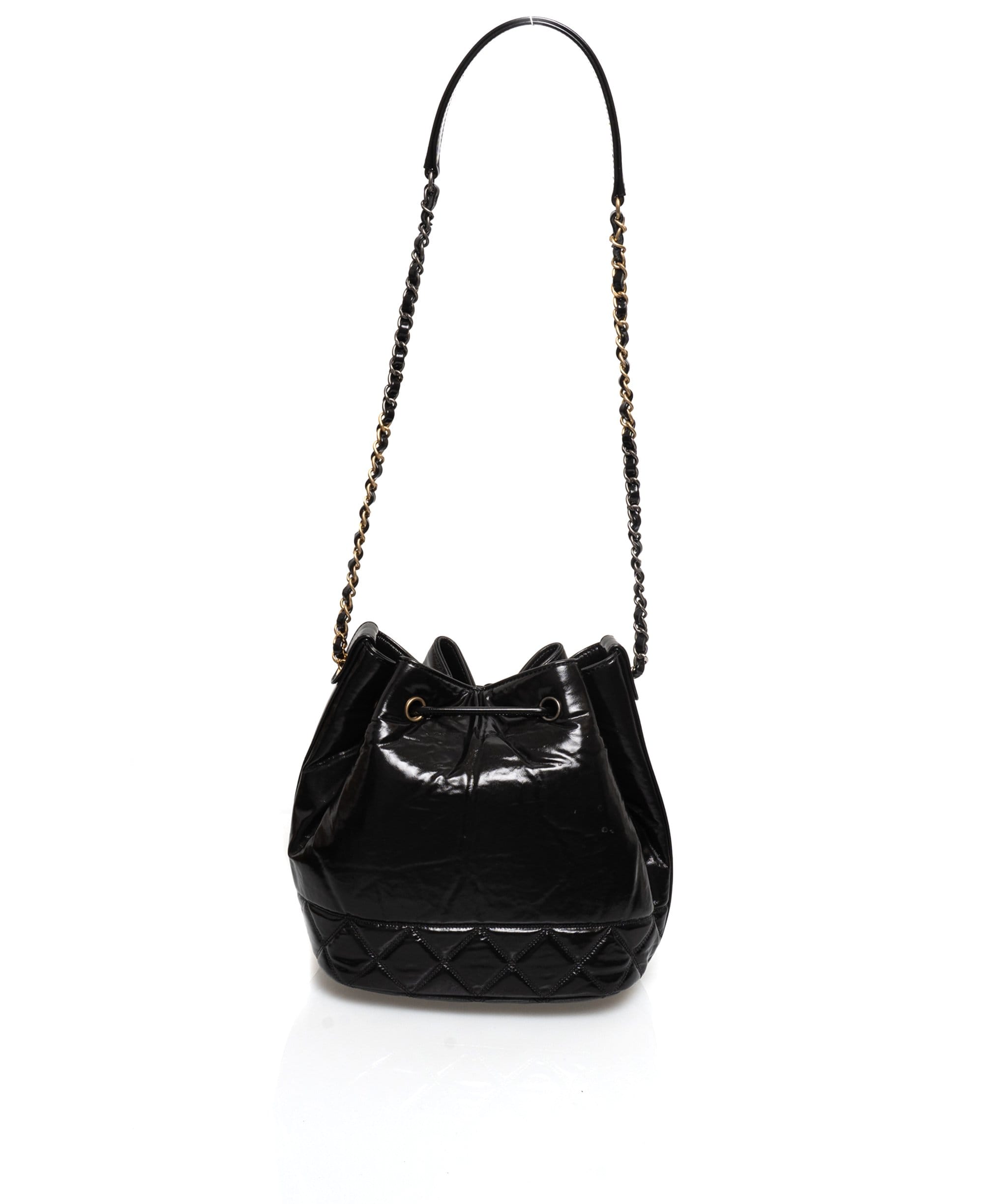 Chanel Chanel Gabrielle Patent Bucket Bag - AWL1442