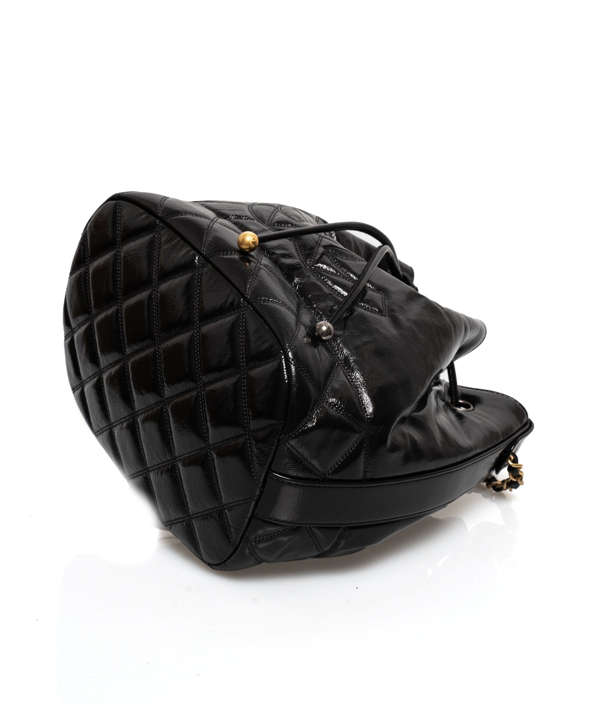 Chanel Chanel Gabrielle Patent Bucket Bag - AWL1442