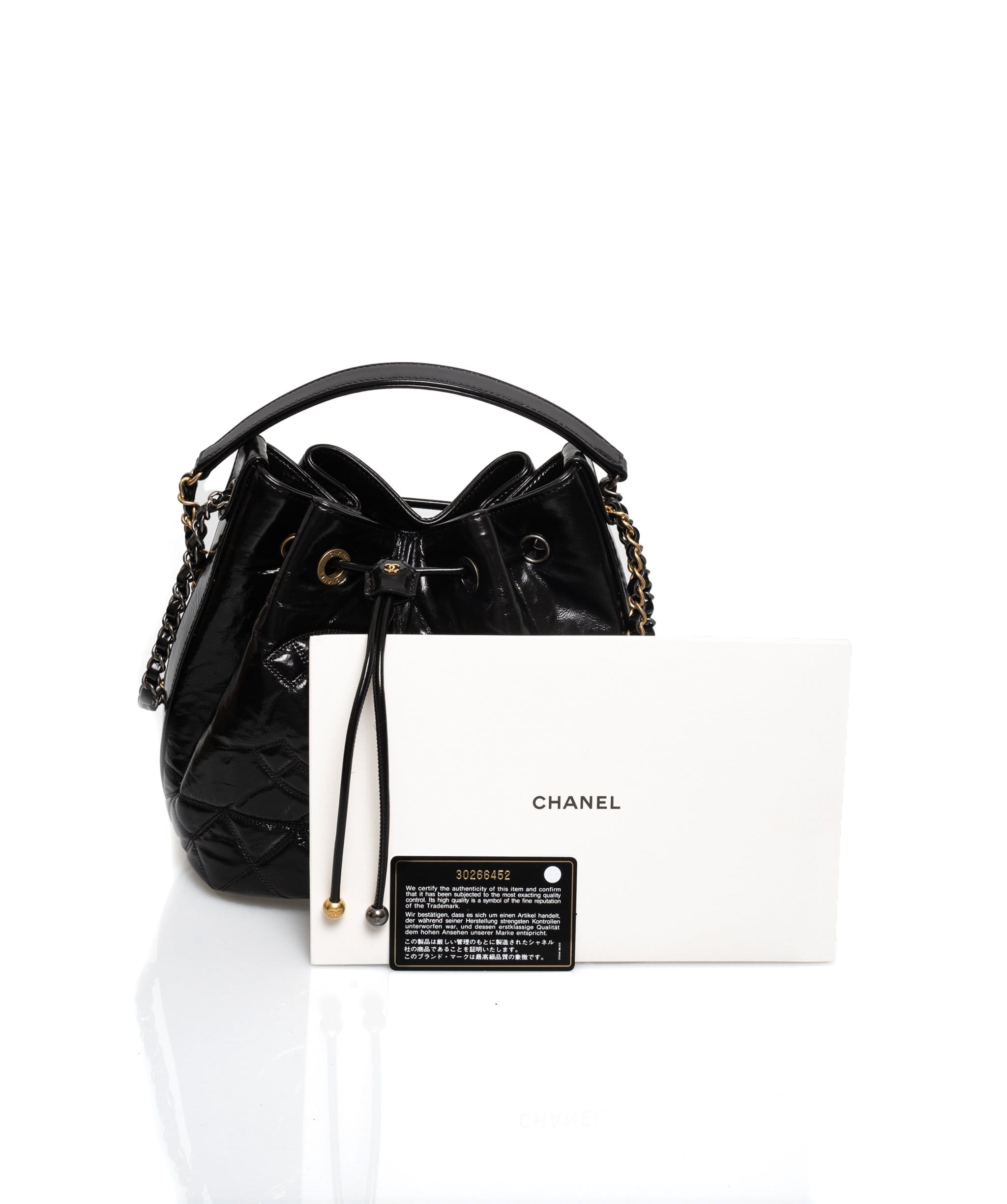 Chanel Chanel Gabrielle Patent Bucket Bag - AWL1442