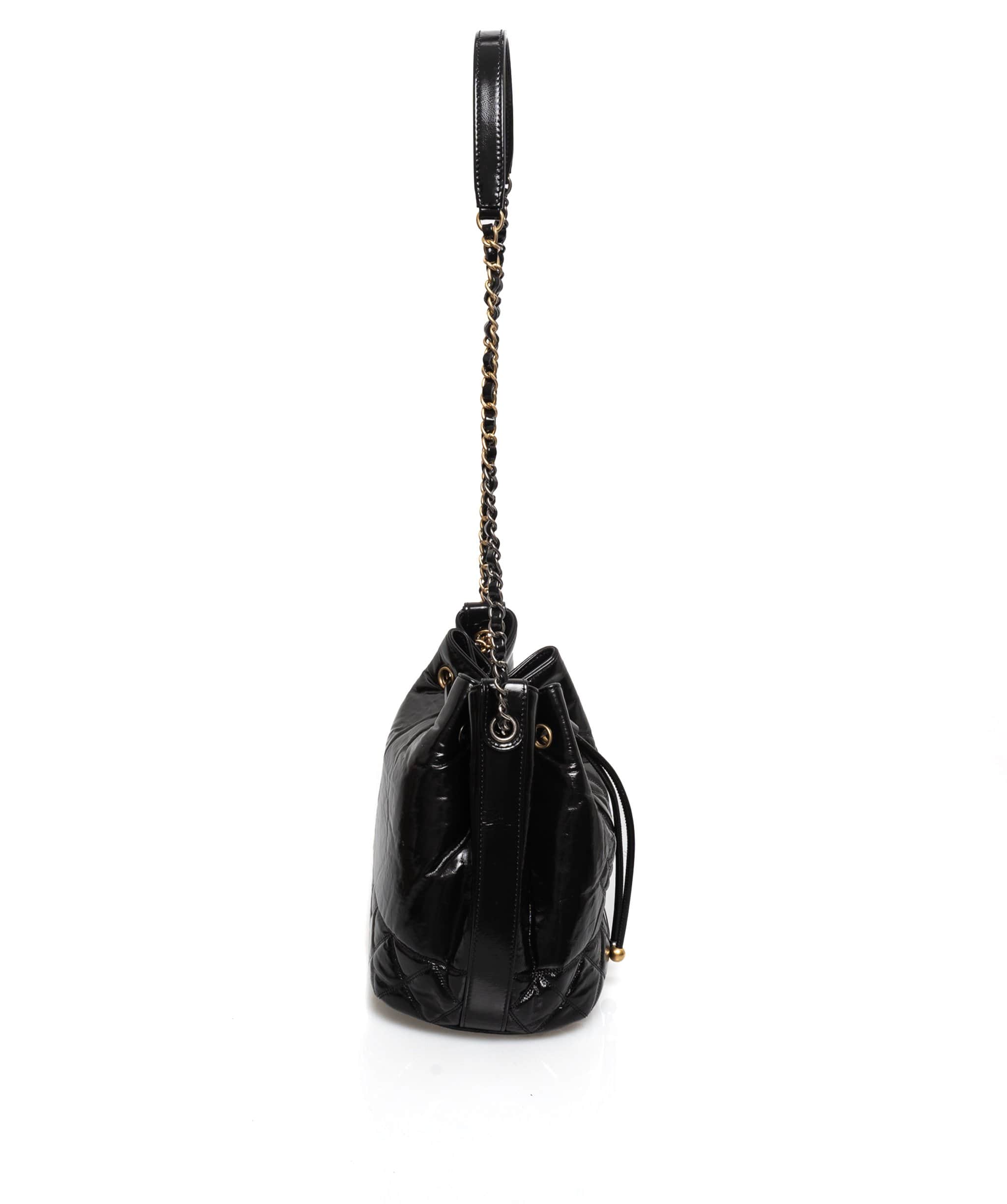 Chanel Chanel Gabrielle Patent Bucket Bag - AWL1442