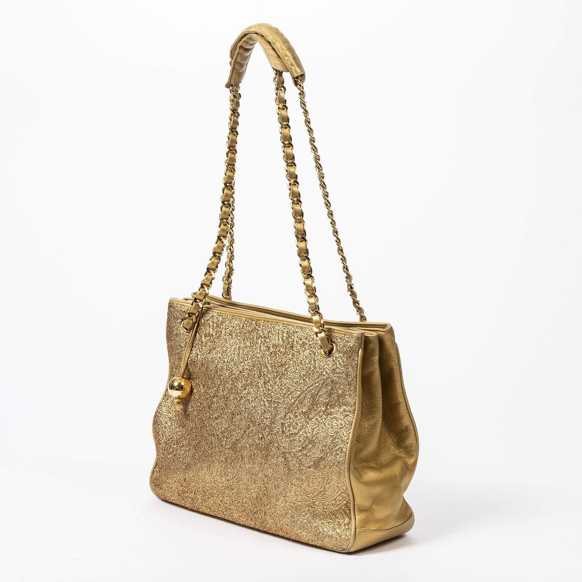 Chanel Chanel Gold Brocade Tote bag - AWL1473