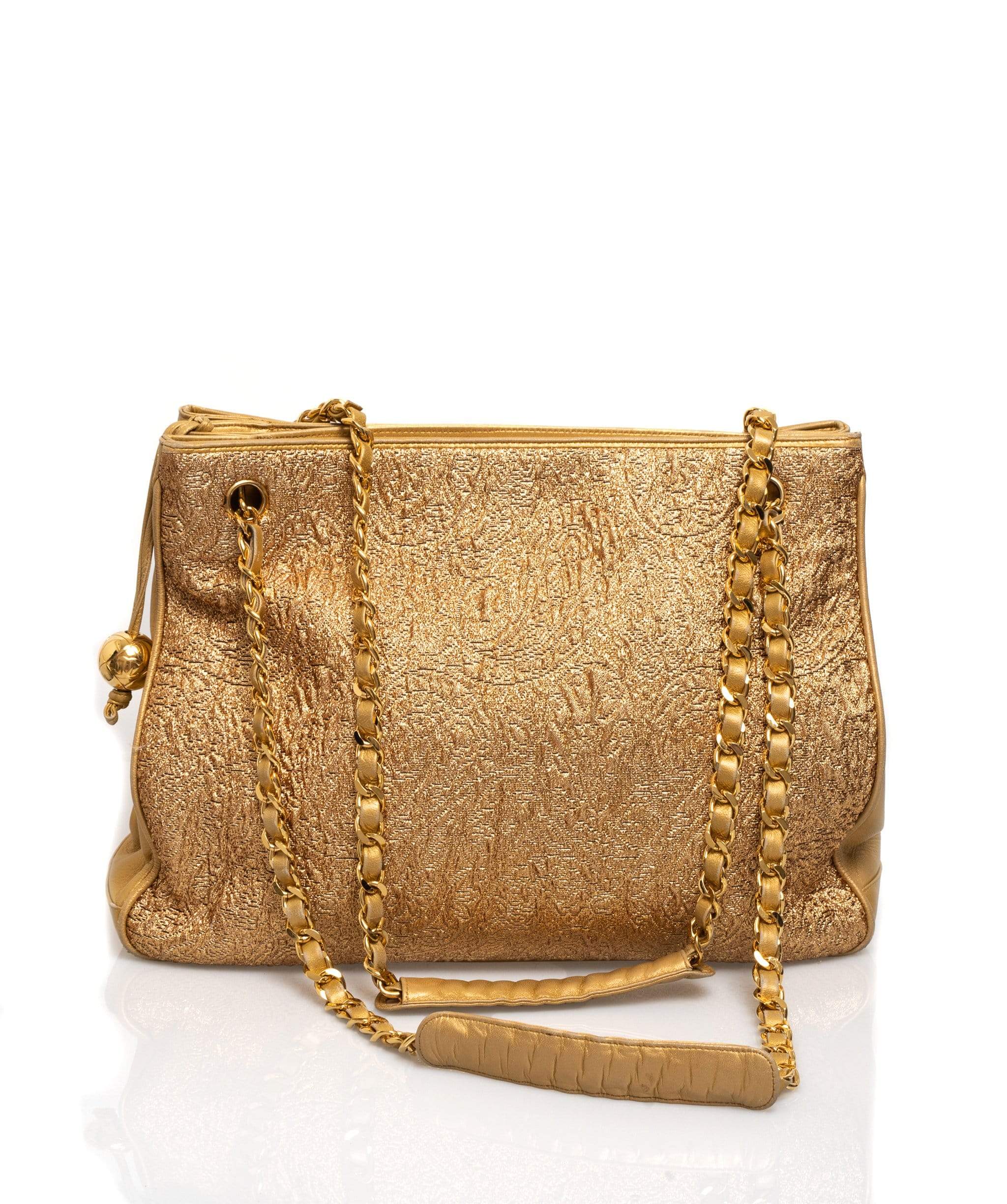 Chanel Chanel Gold Brocade Tote bag - AWL1473